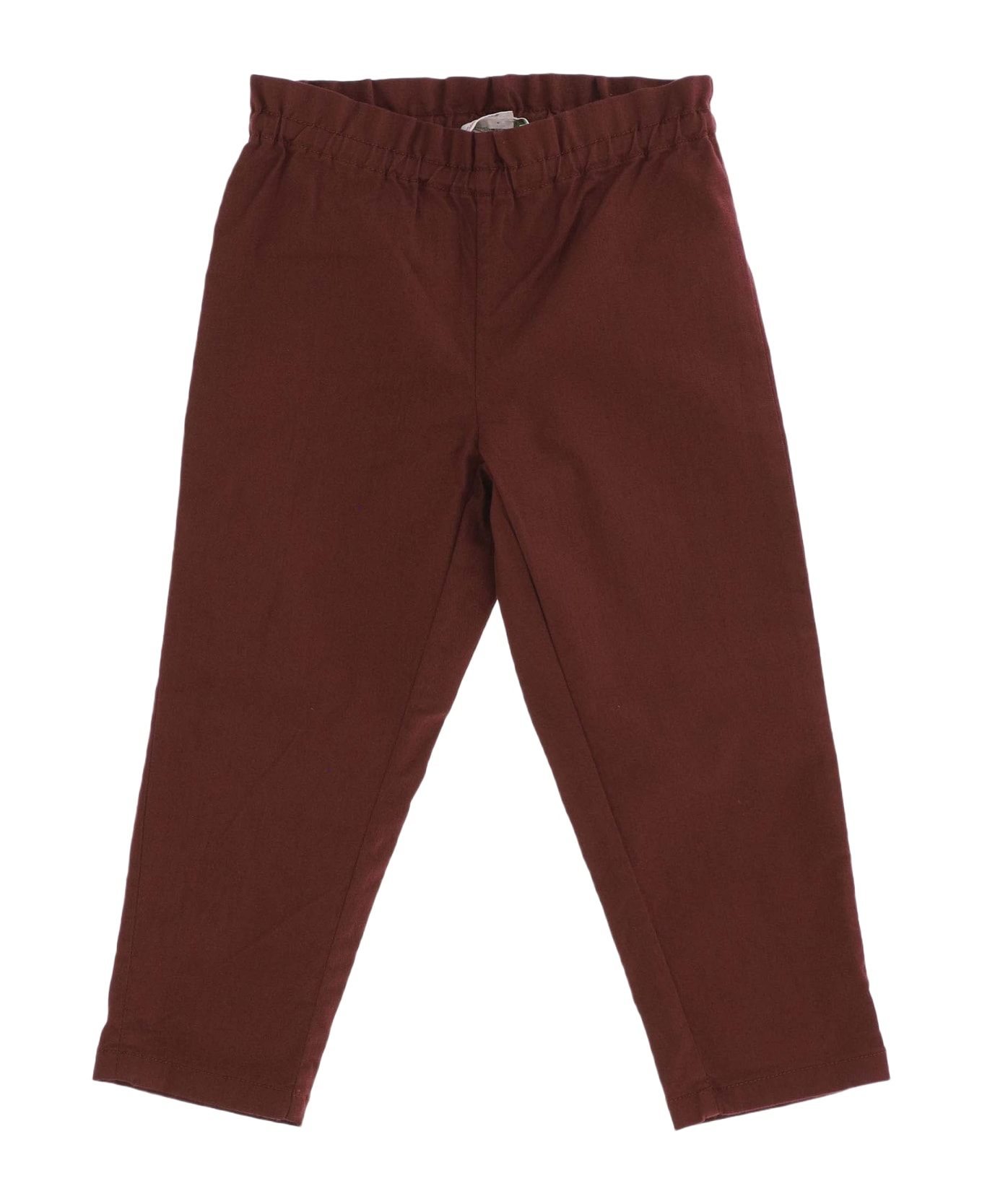 Bonpoint Stretch Cotton Pants - Bordeaux