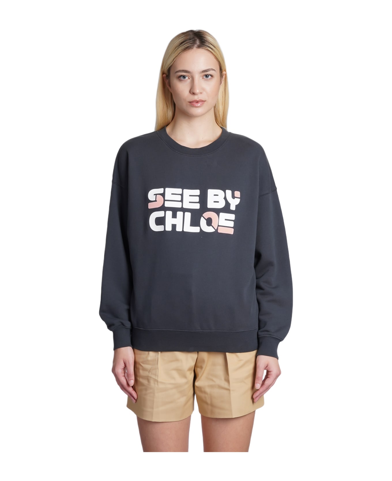 See by Chloé Sweatshirt In Blue Cotton - blue