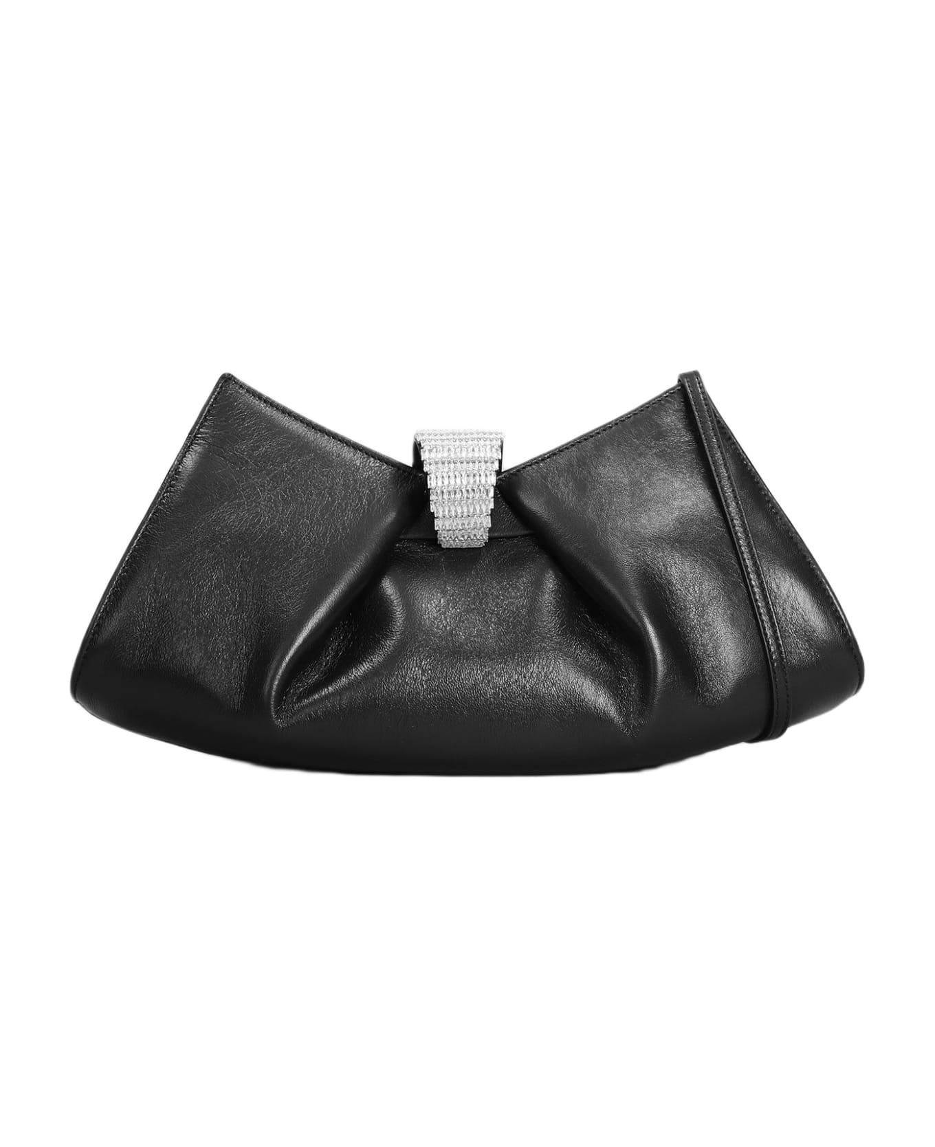 Giuseppe Zanotti Clutch In Black Leather - black