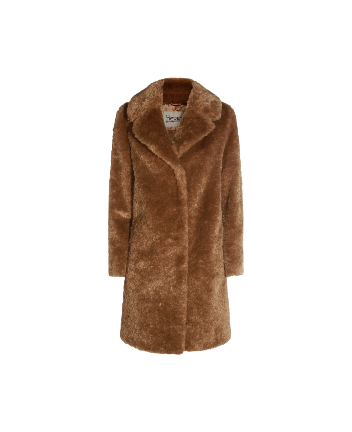 Herno Brown Coat - Sand