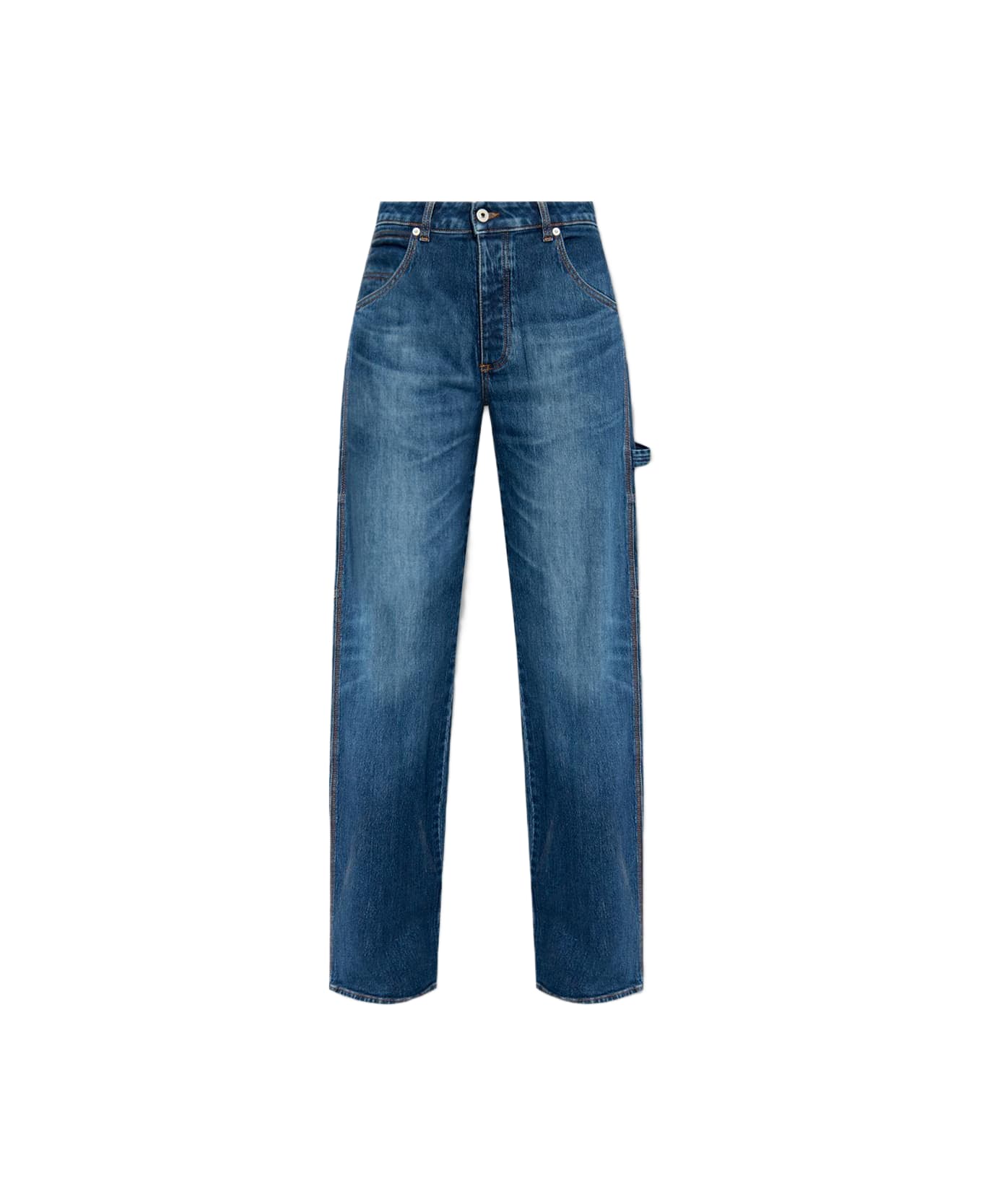 HERON PRESTON Straight Leg Jeans - Vintage Wash Blue No Color デニム