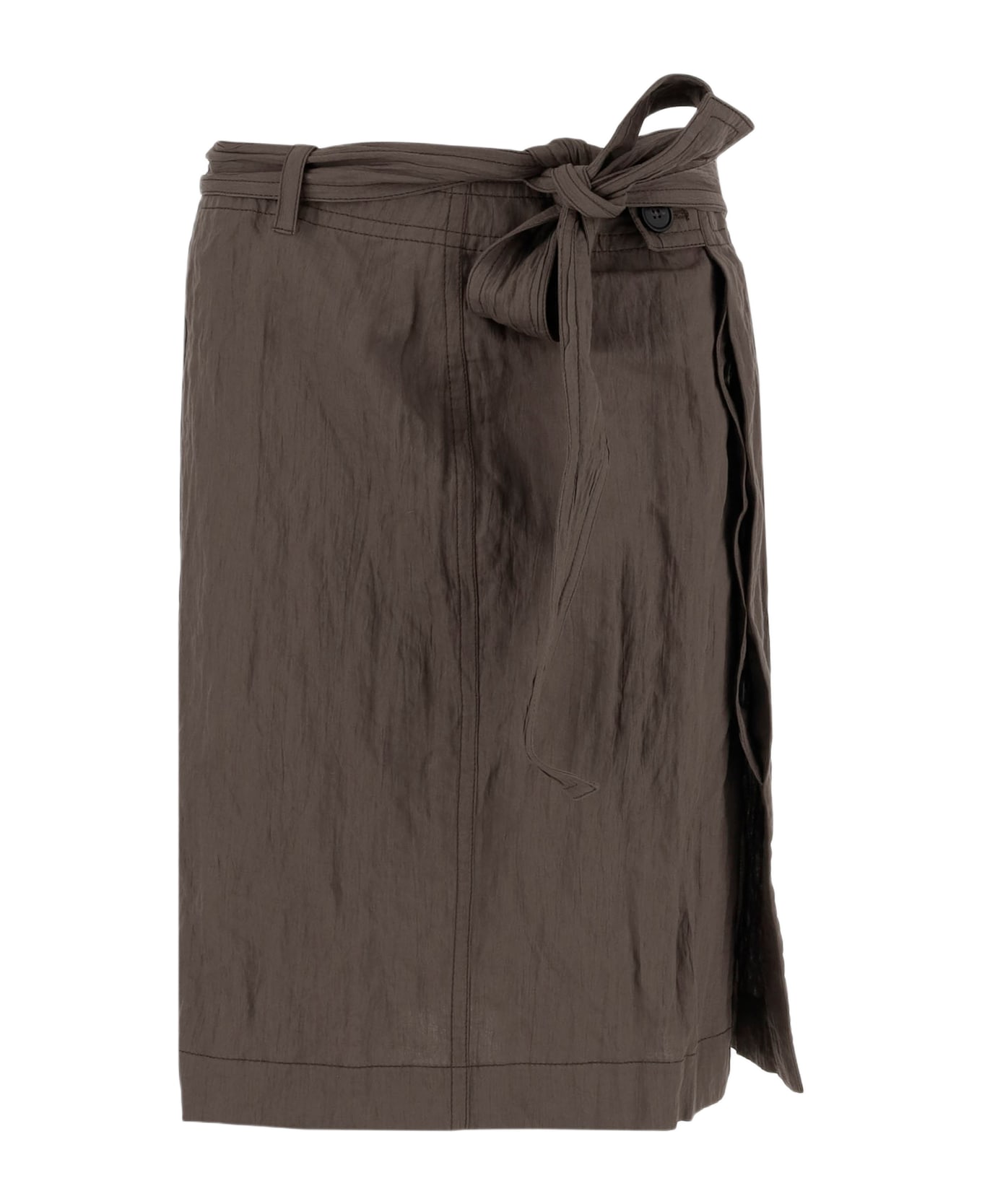 Ferragamo Wrap Skirt Made Of Cotton Blend - CACHI