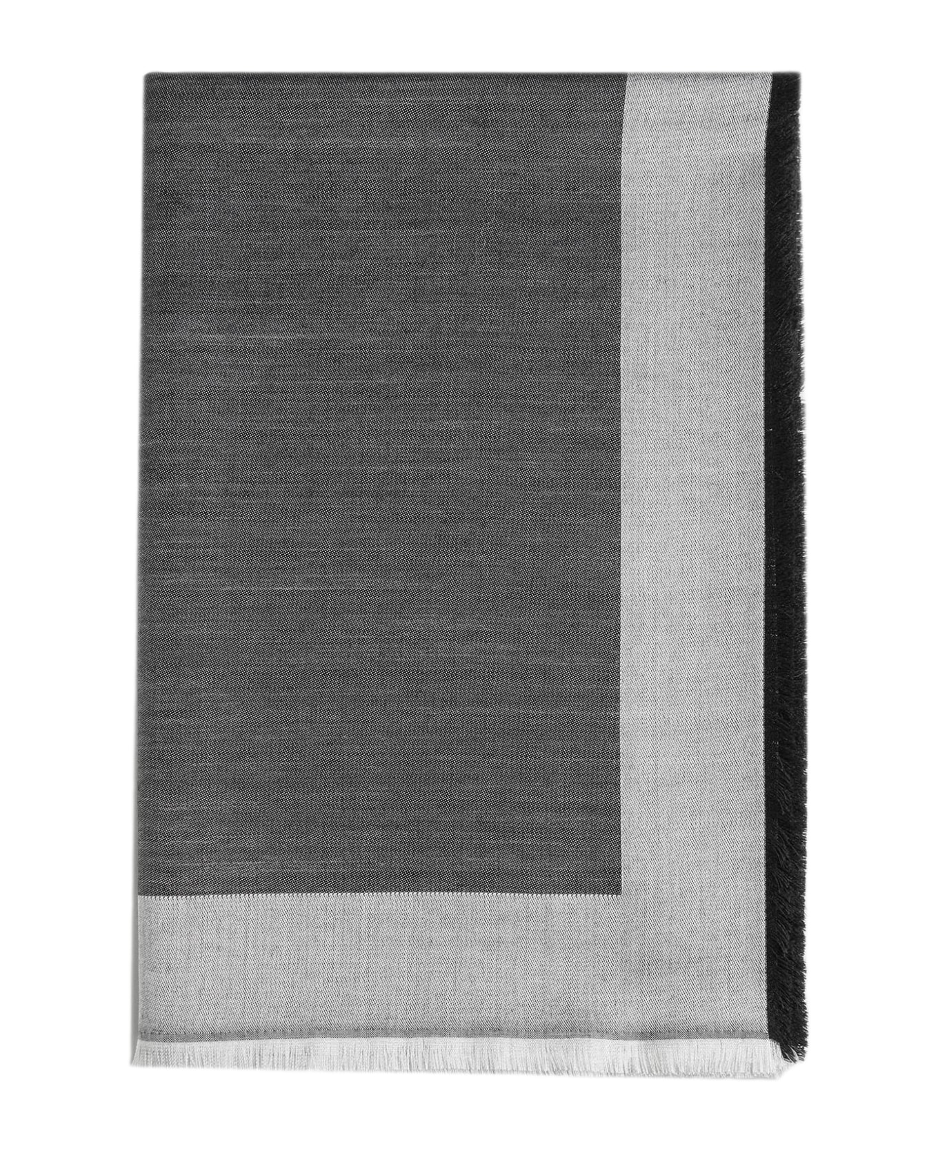 Givenchy Logo Silk And Wool Shawl