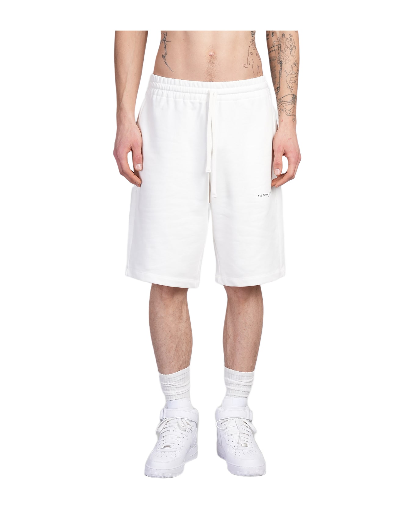 ih nom uh nit Shorts In White Cotton - white