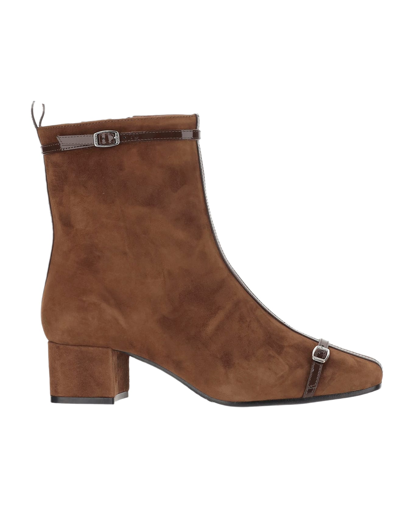 Carel Suede Leather Start Boots - Brown