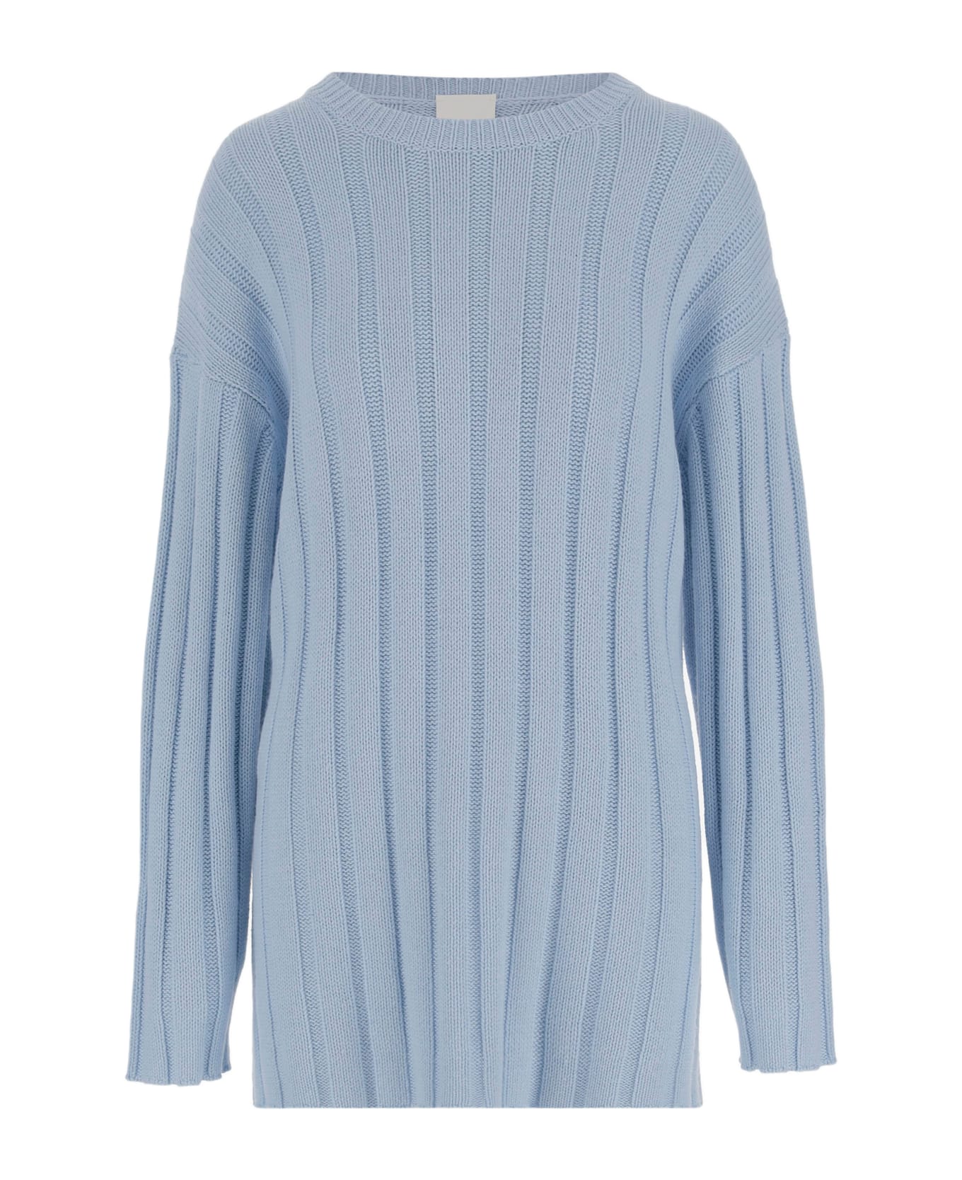Allude Cotton And Cashmere Sweater - AZZURO