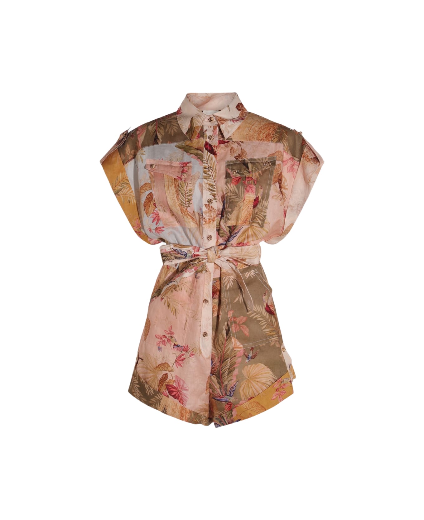 オールインワン・サロペット ZIMMERMANN Woman Jumpsuits Multicolor 4235YSS253 SPLI Multicolored ascension graphic-print jumpsuit Zimmermann