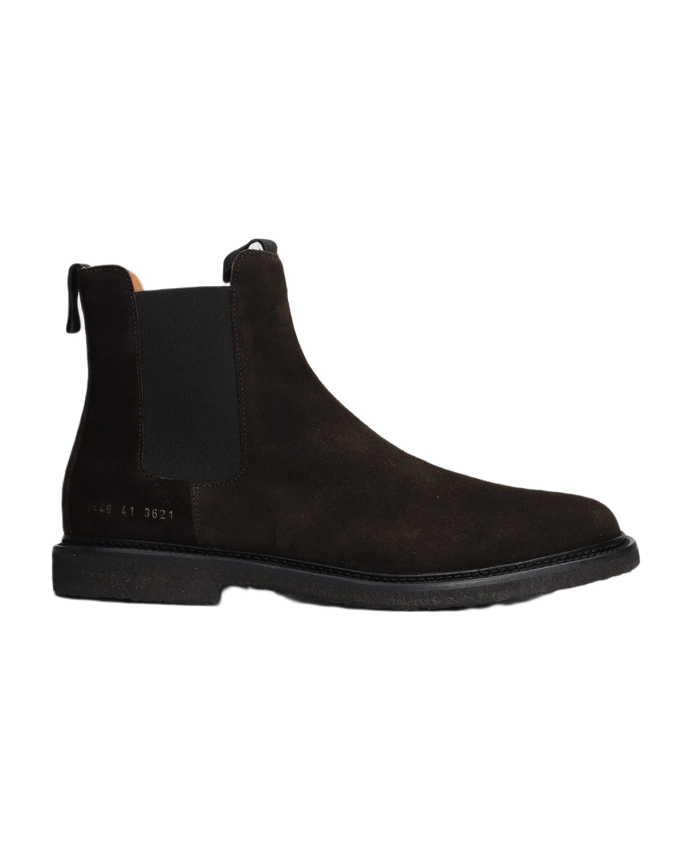 Common Projects Ankle Boots In Brown Suede - brown