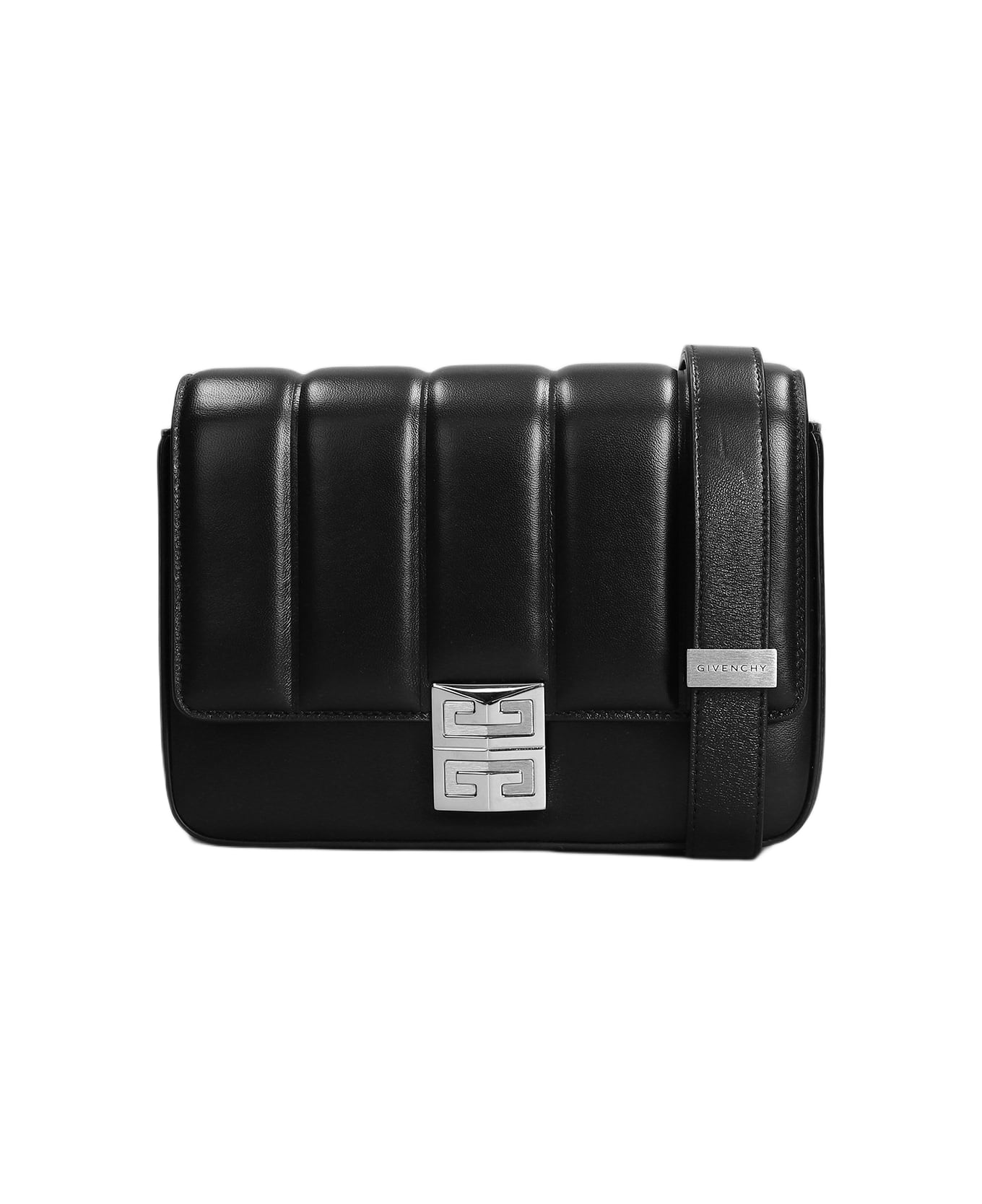 Givenchy 4g Shoulder Bag In Black Leather - black