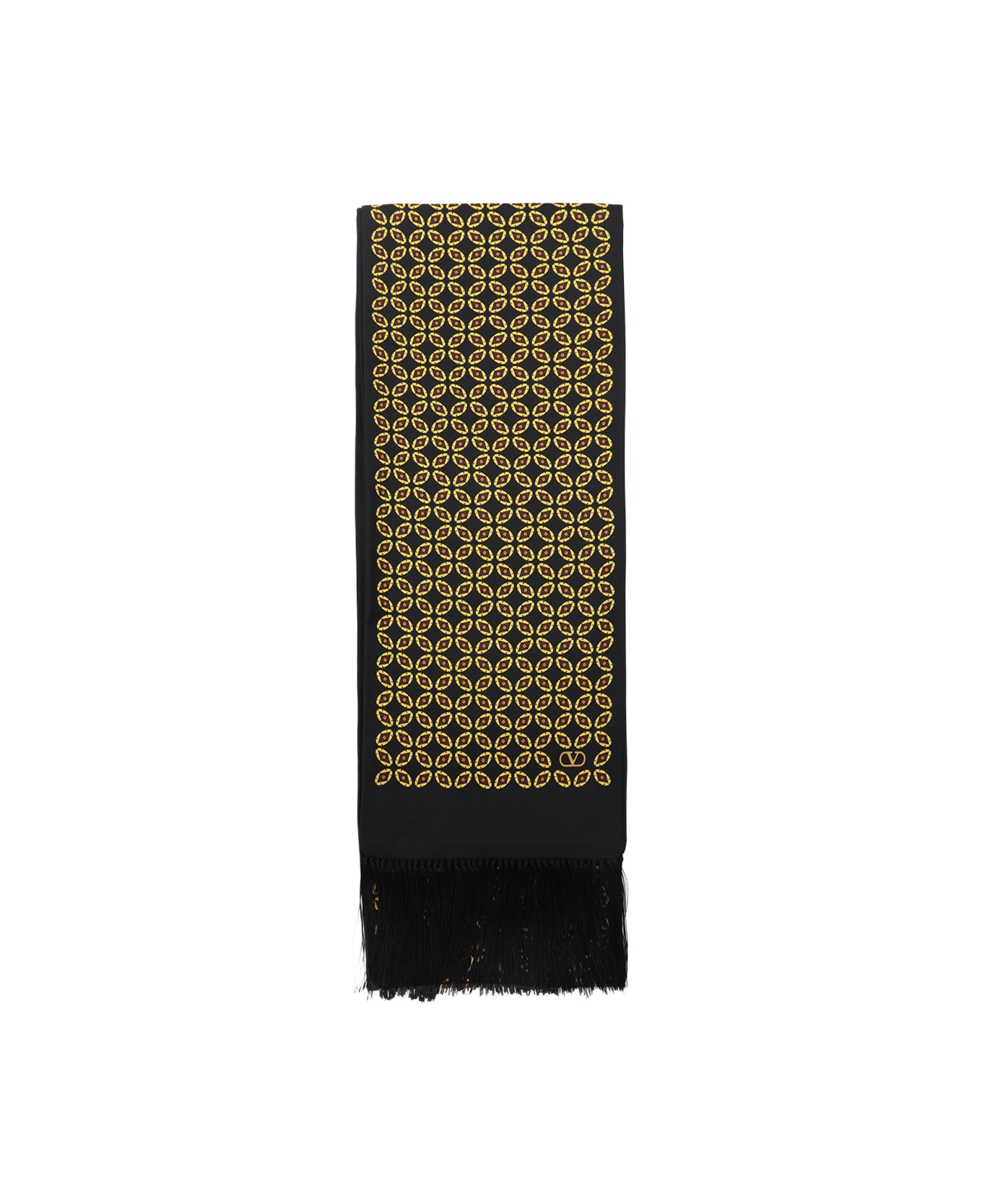 Valentino Garavani Bandeaux Chamber Scarf - Nero/giallo/arancio