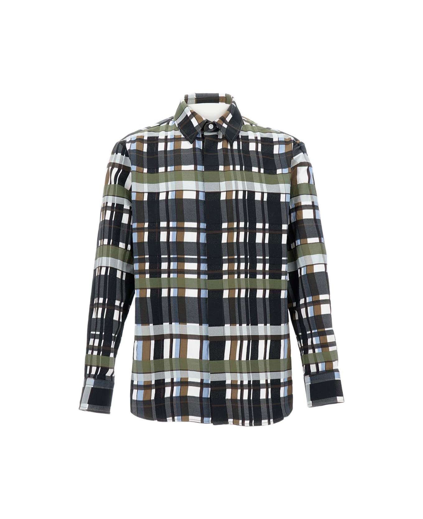 Bottega Veneta Cotton Check Shirt - MultiColour
