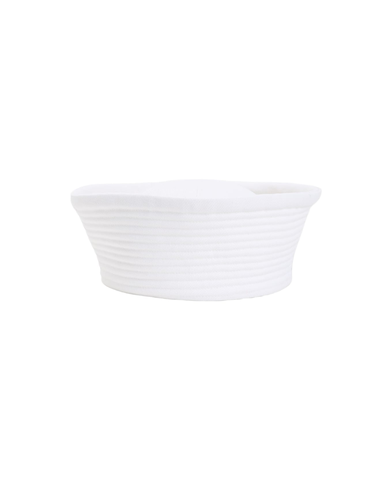 Jean Paul Gaultier Cotton Sailor Hat - White
