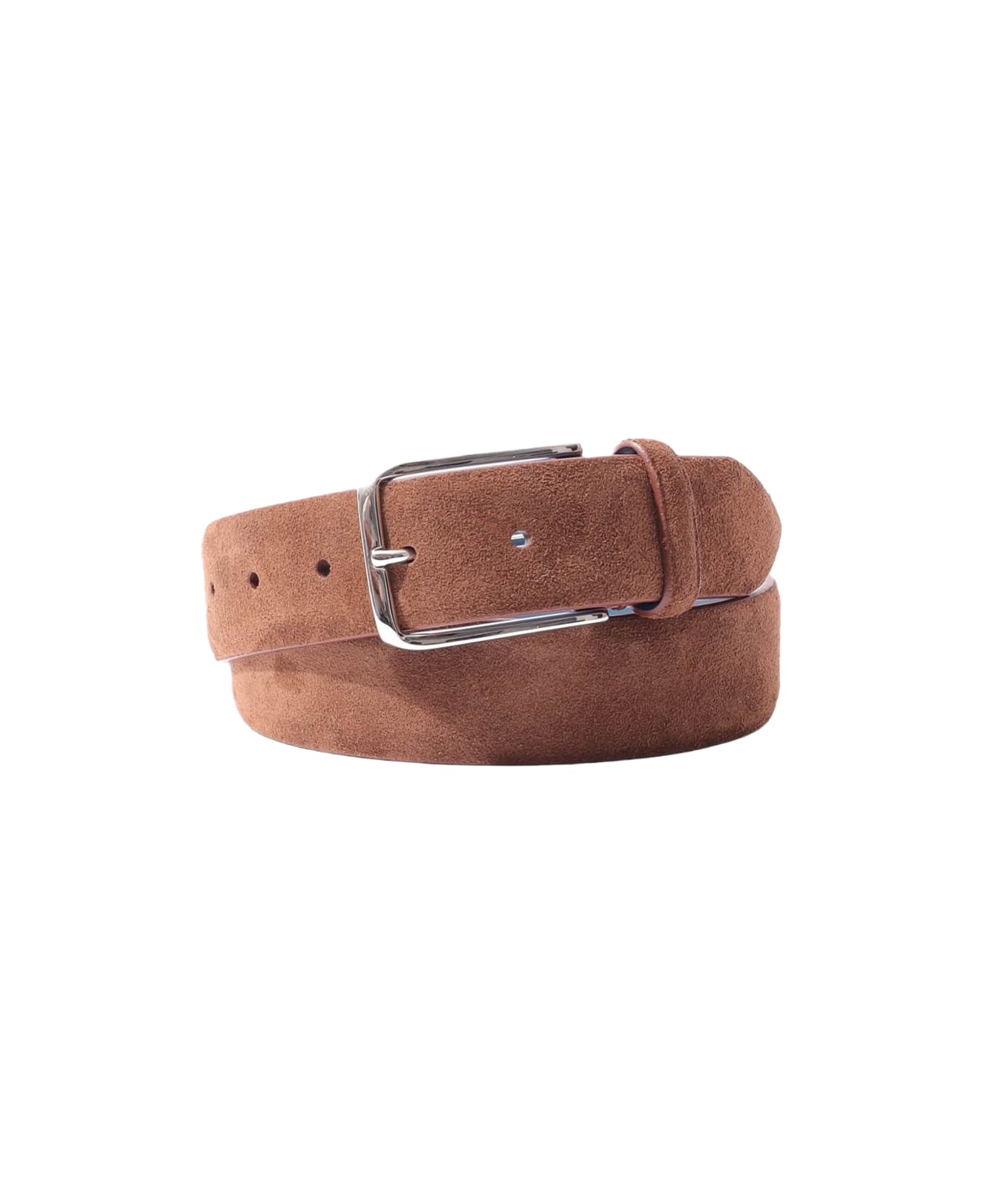 Larusmiani Suede Leather Belt Belt - Brown ベルト