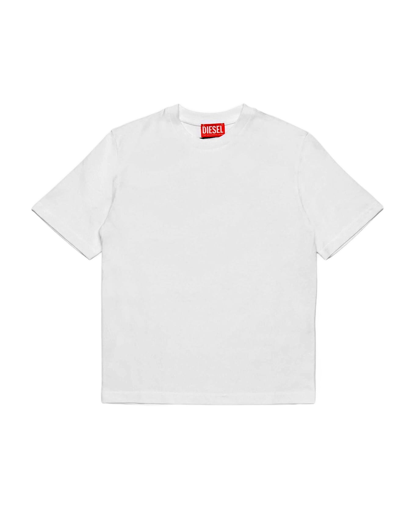 Diesel Cotton T-shirt With Logo - White