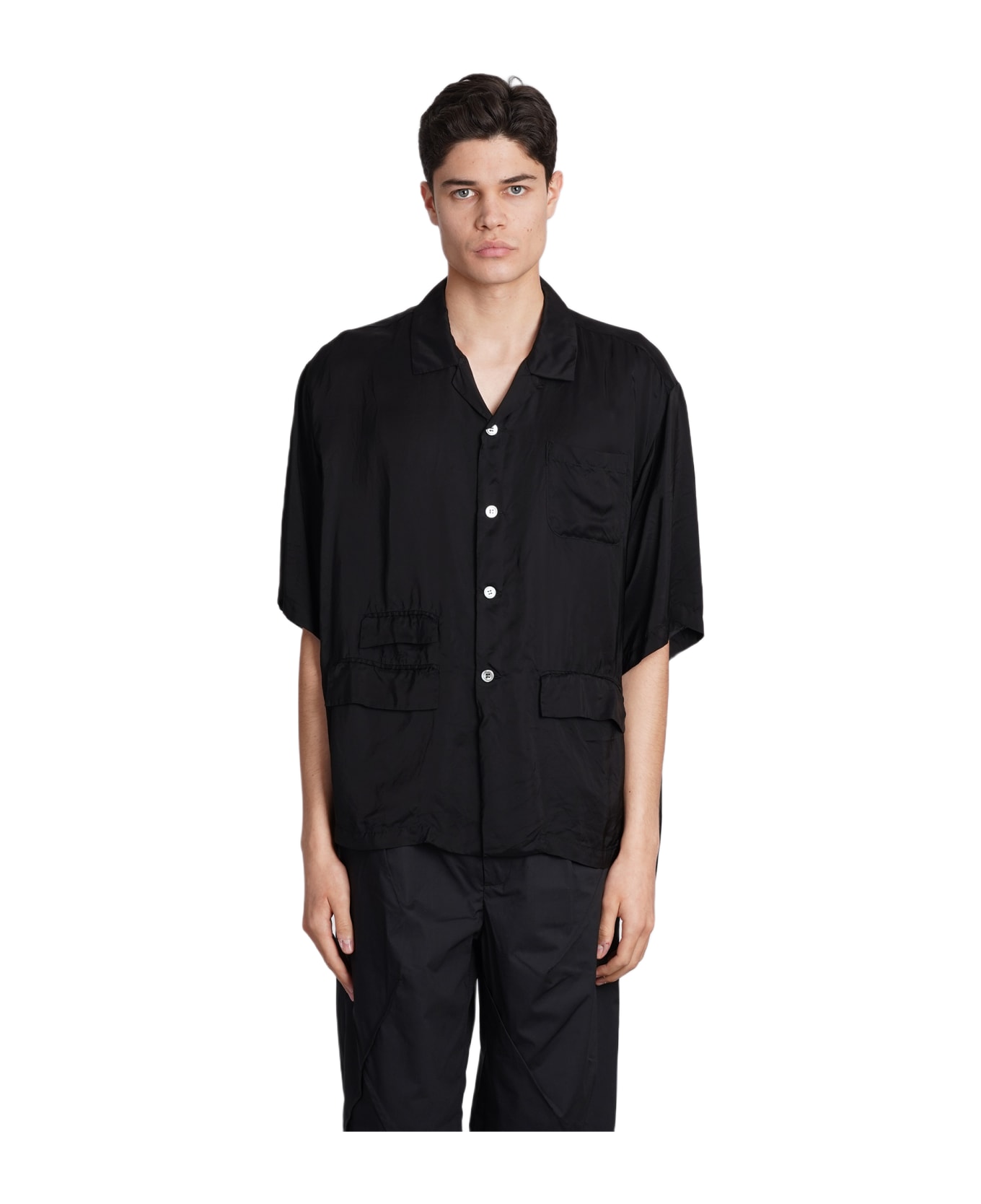 Undercover Jun Takahashi Shirt In Black Polyamide Polyester - black