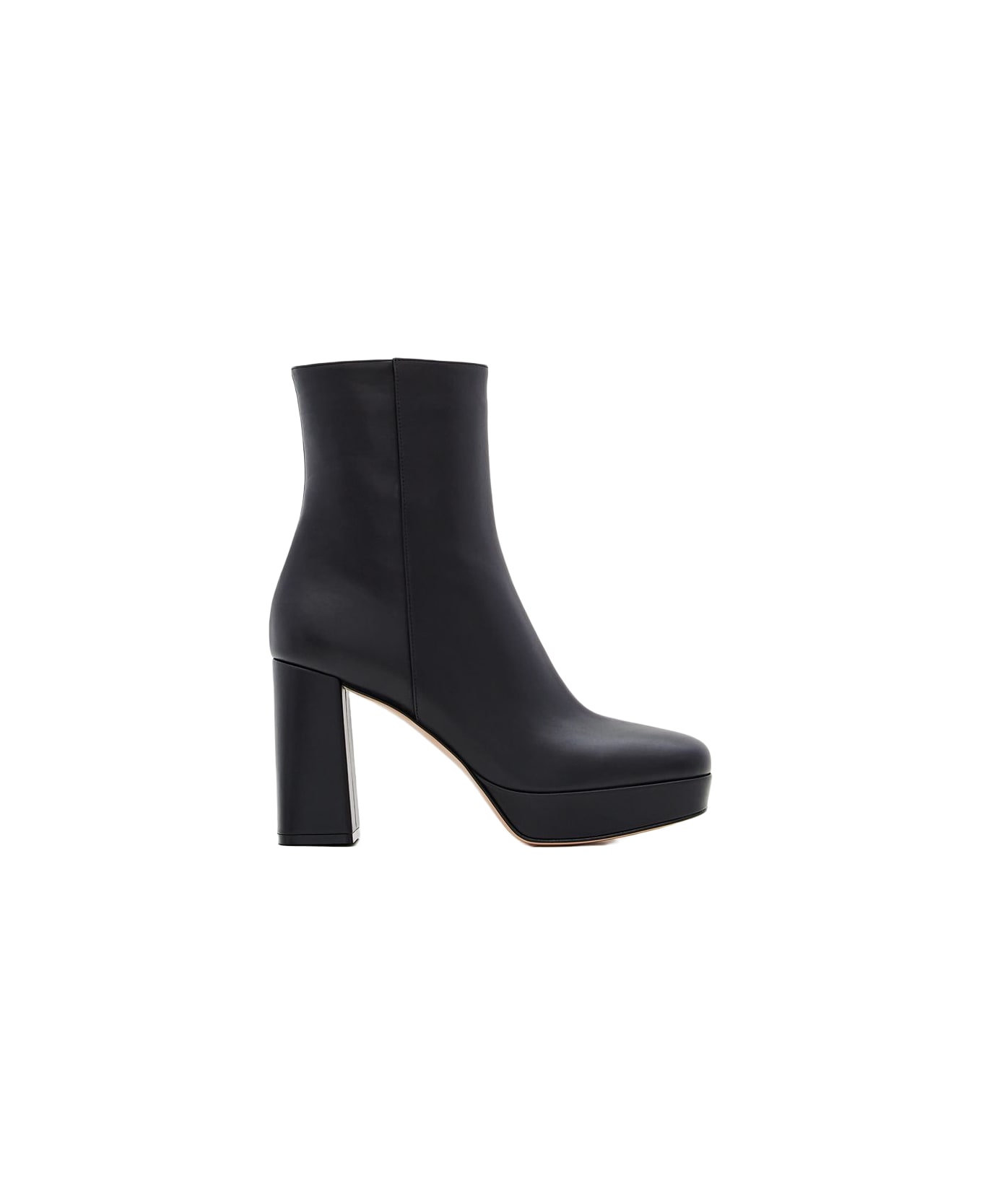 Gianvito Rossi Daisen Heeled Leather Boots - Black