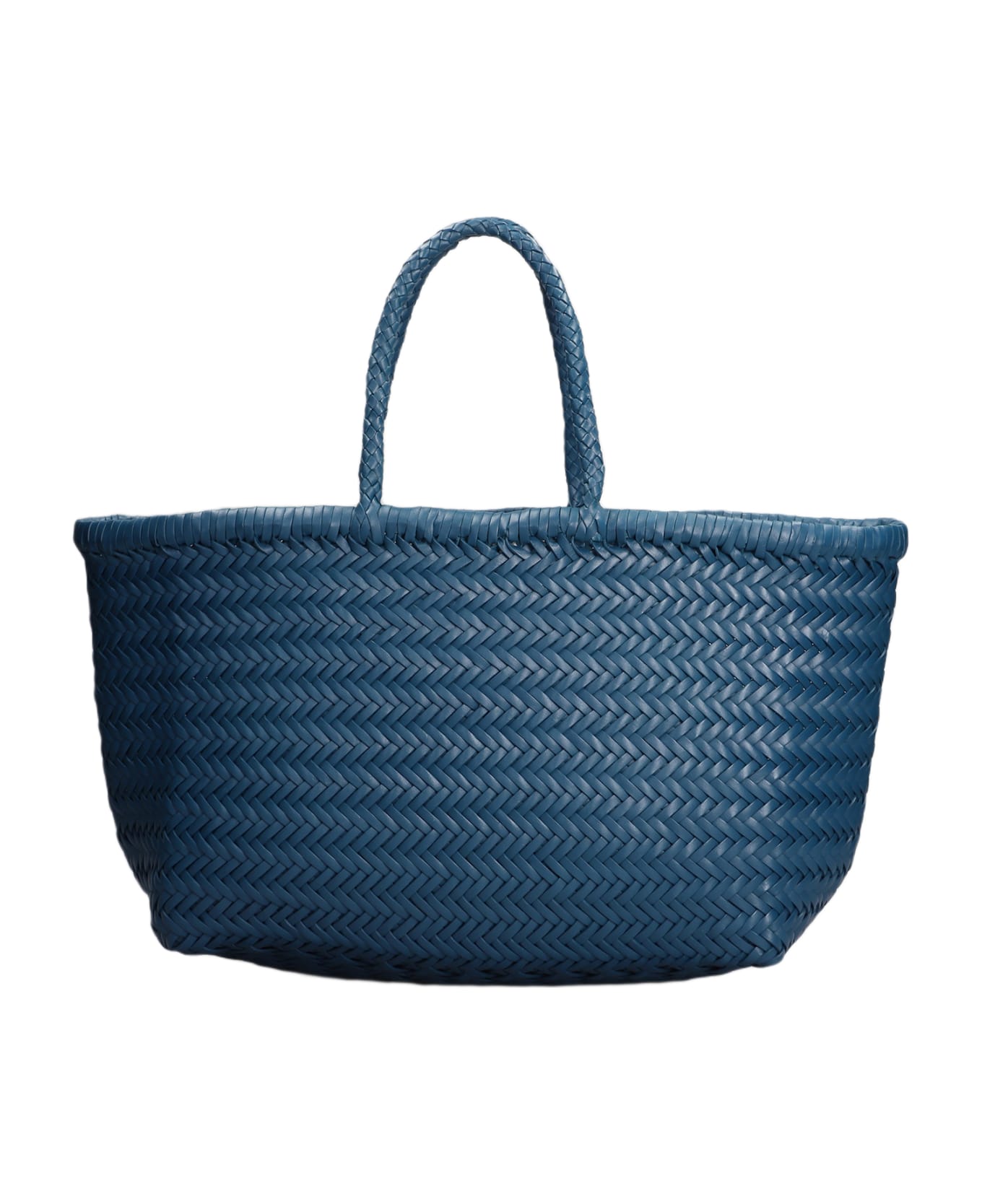 Dragon Diffusion Bamboo Triple Jump Tote In Blue Leather - blue