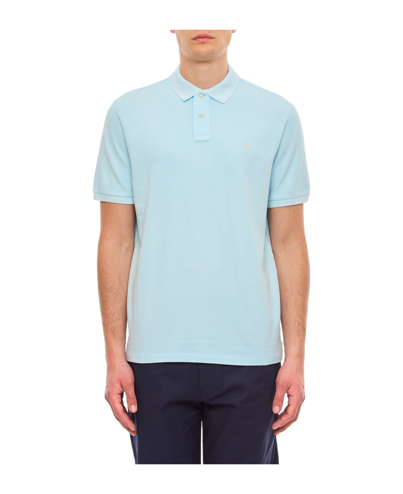 Polo Ralph Lauren Cotton Polo Shirt - Clear Blue シャツ