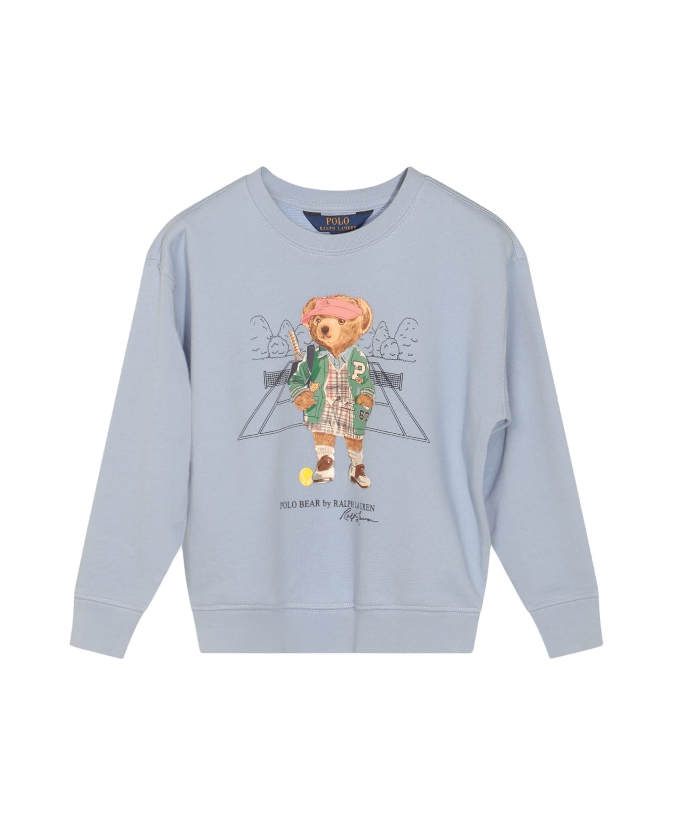 Polo Ralph Lauren Light Blue Cotton Sweatshirt - CHAMBRAY BLUE