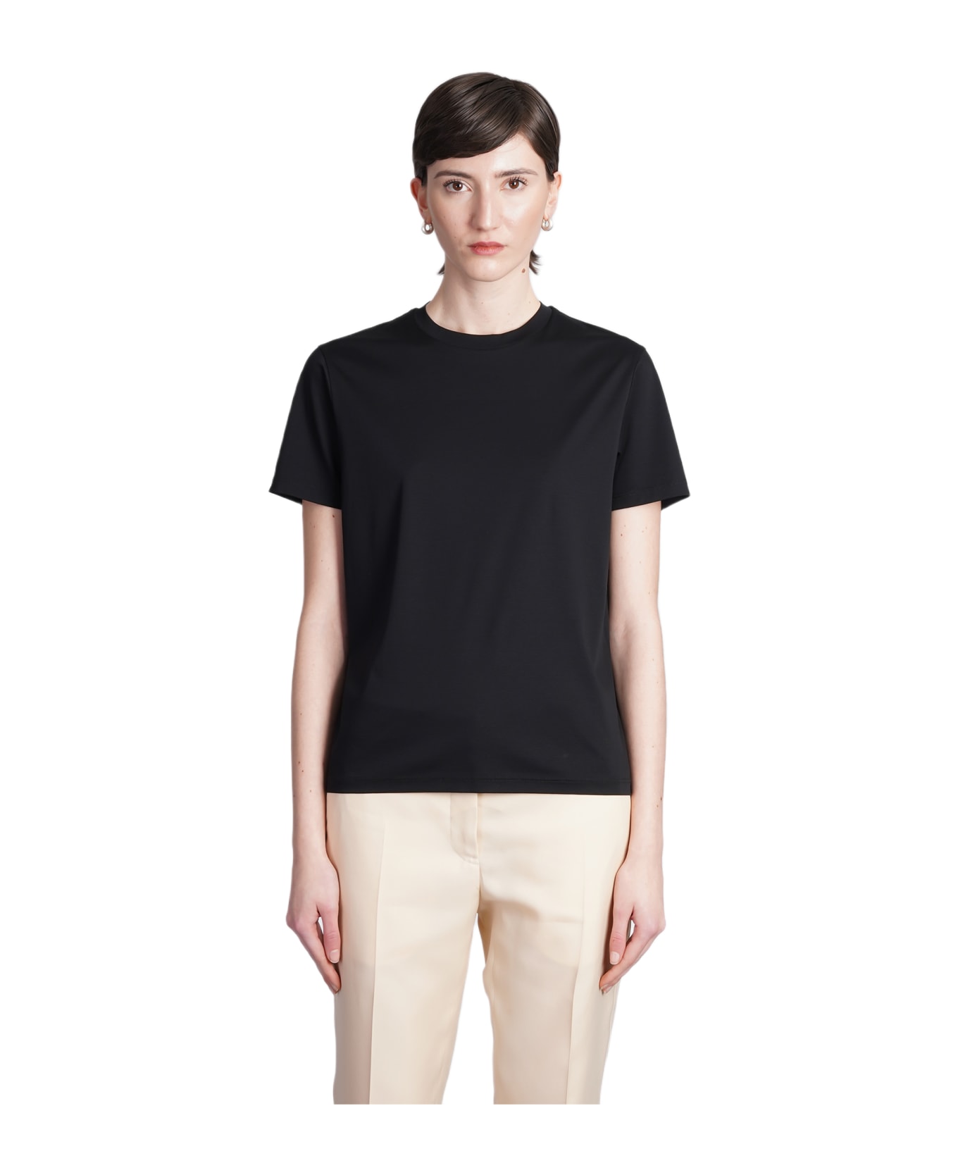 Jil Sander T-shirt In Black Cotton - black Tシャツ