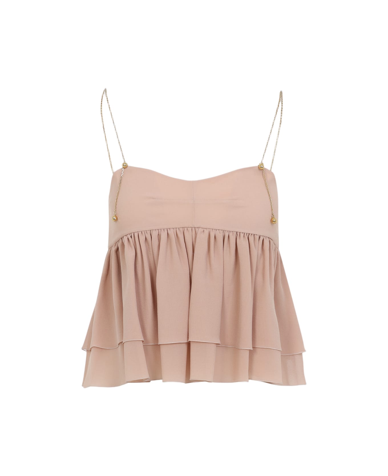 Chloé Silk Top - Biscuit Pink