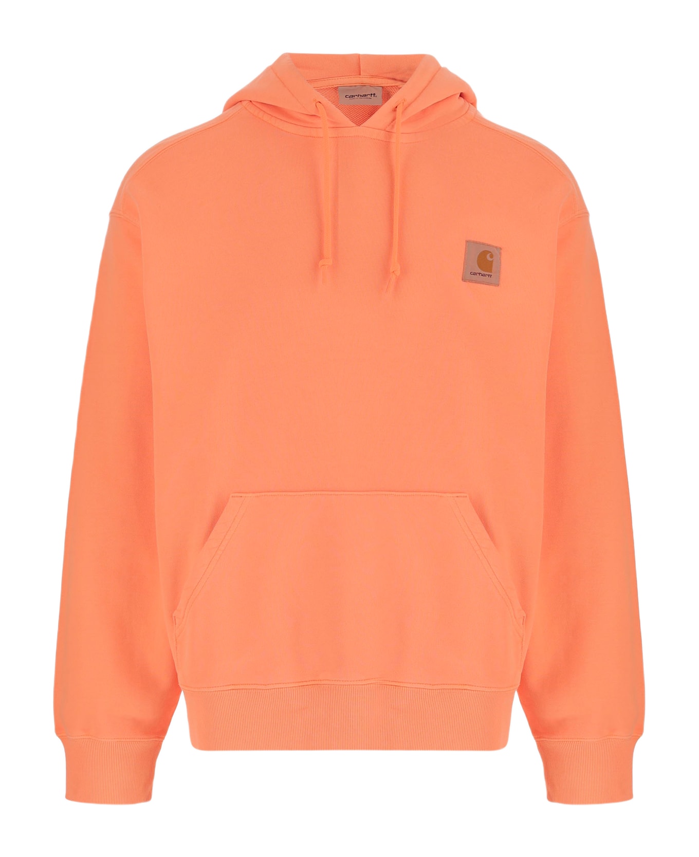 Carhartt Stretch Cotton Sweatshirt With Logo - Orange
