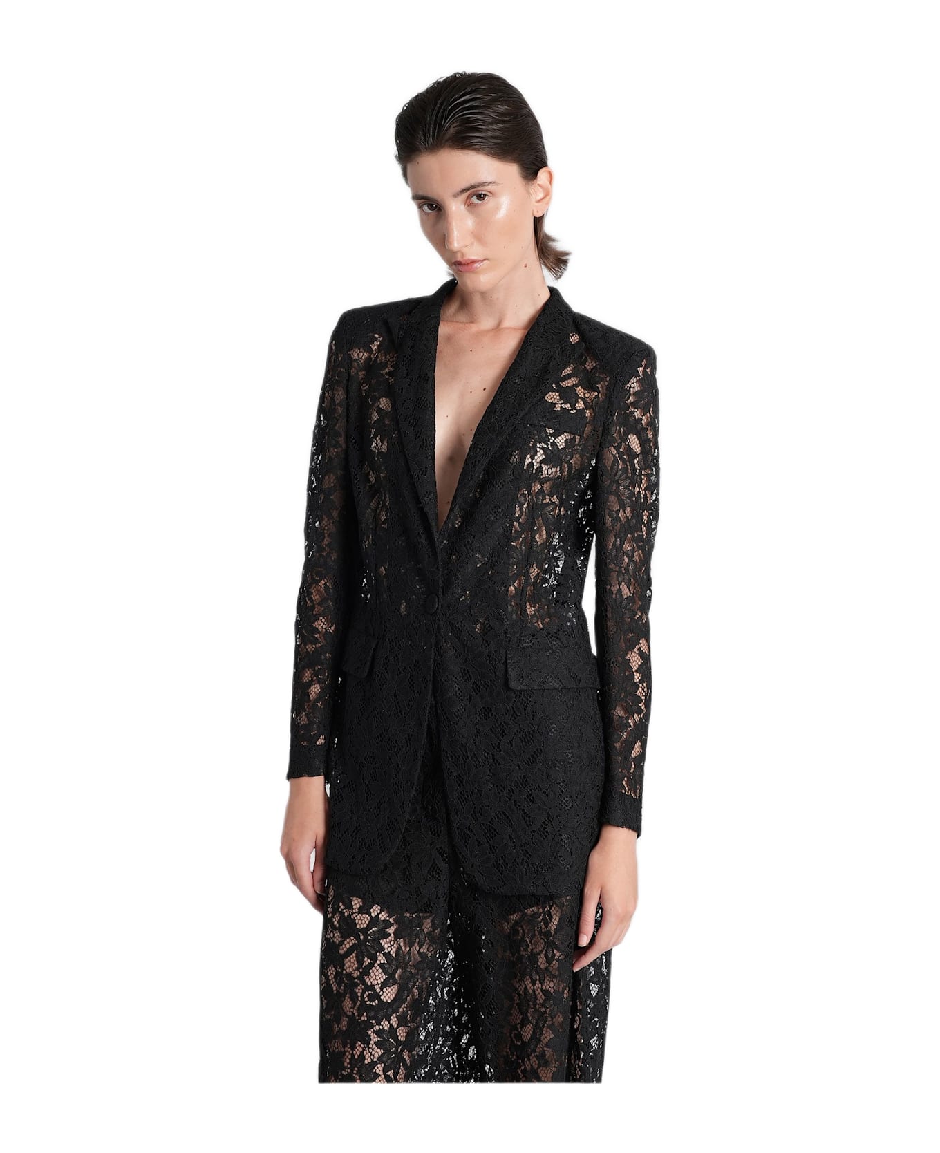 Blumarine Blazer In Black Polyester - Black