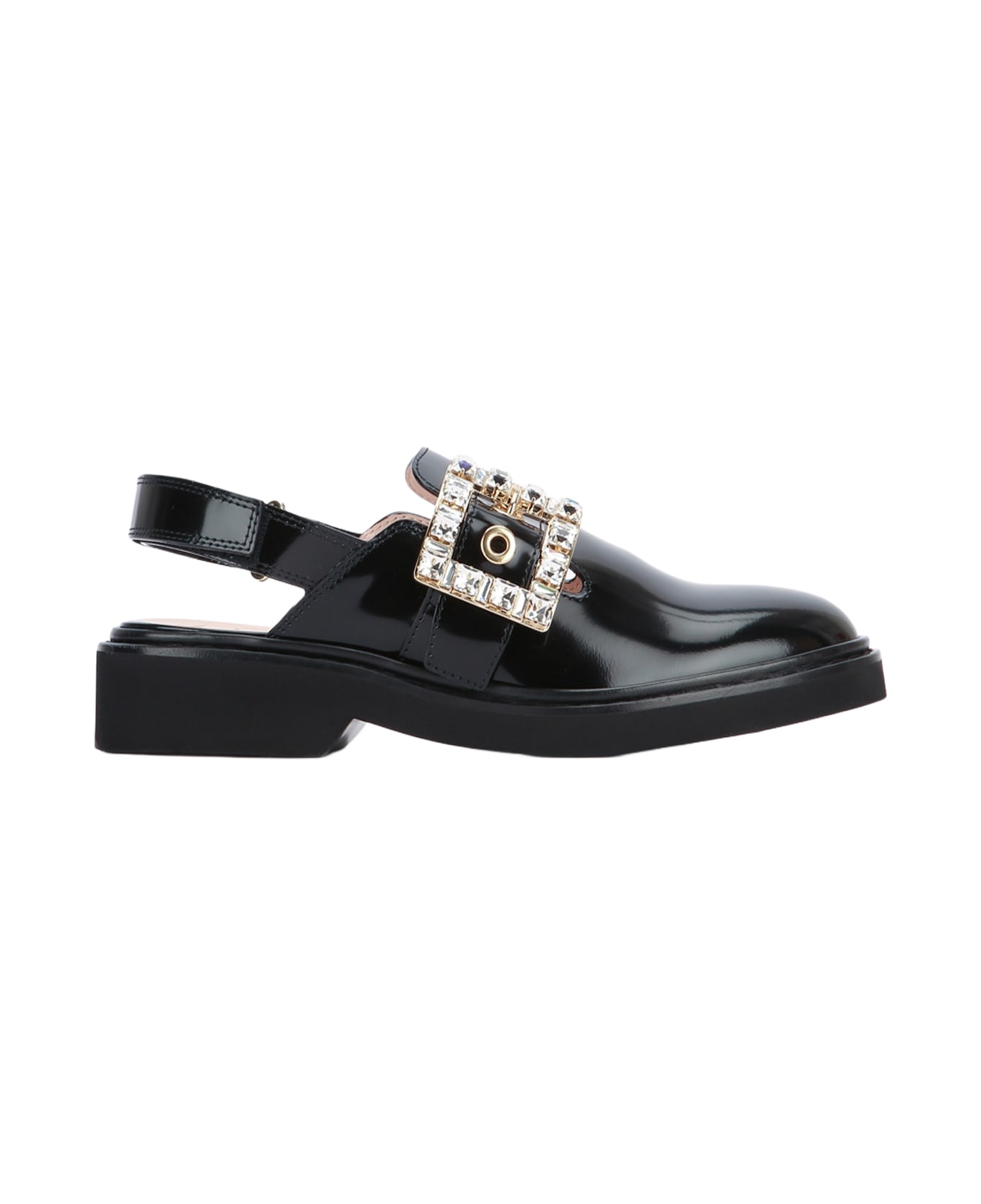 Roger Vivier Viv Rangers Strass Mule - NERO