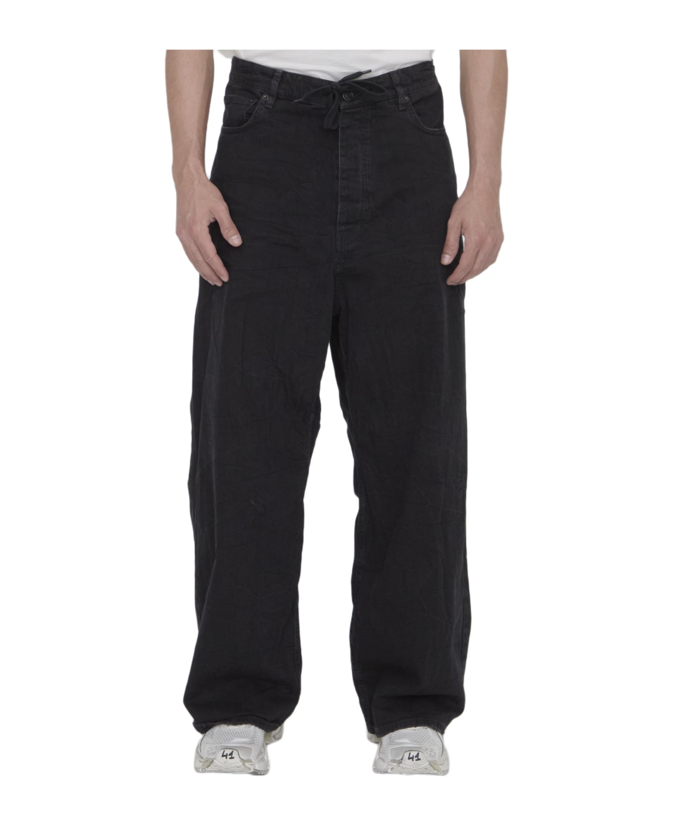 Balenciaga Baggy Trousers - BLACK