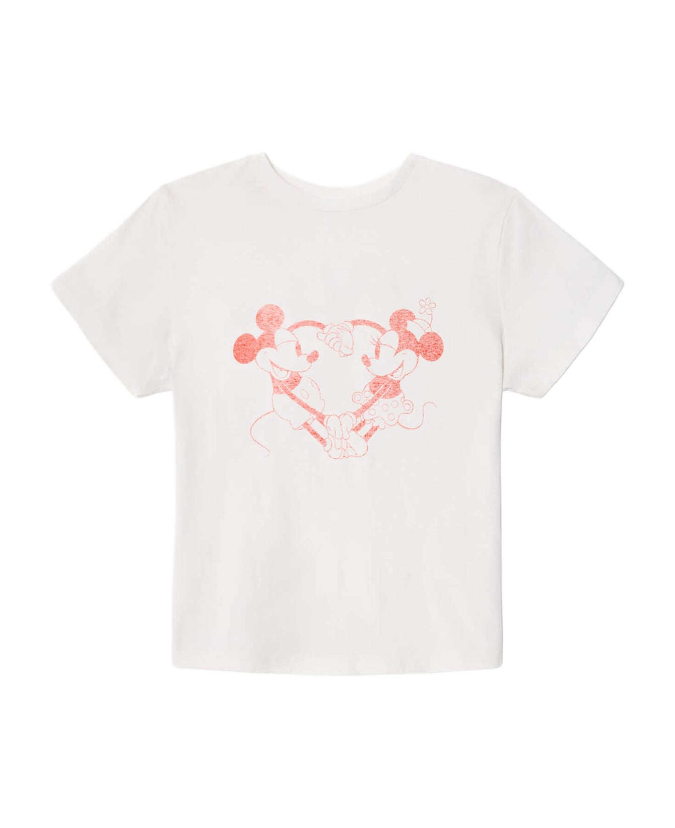 RE/DONE Disney Heart Hands T-shirt - White
