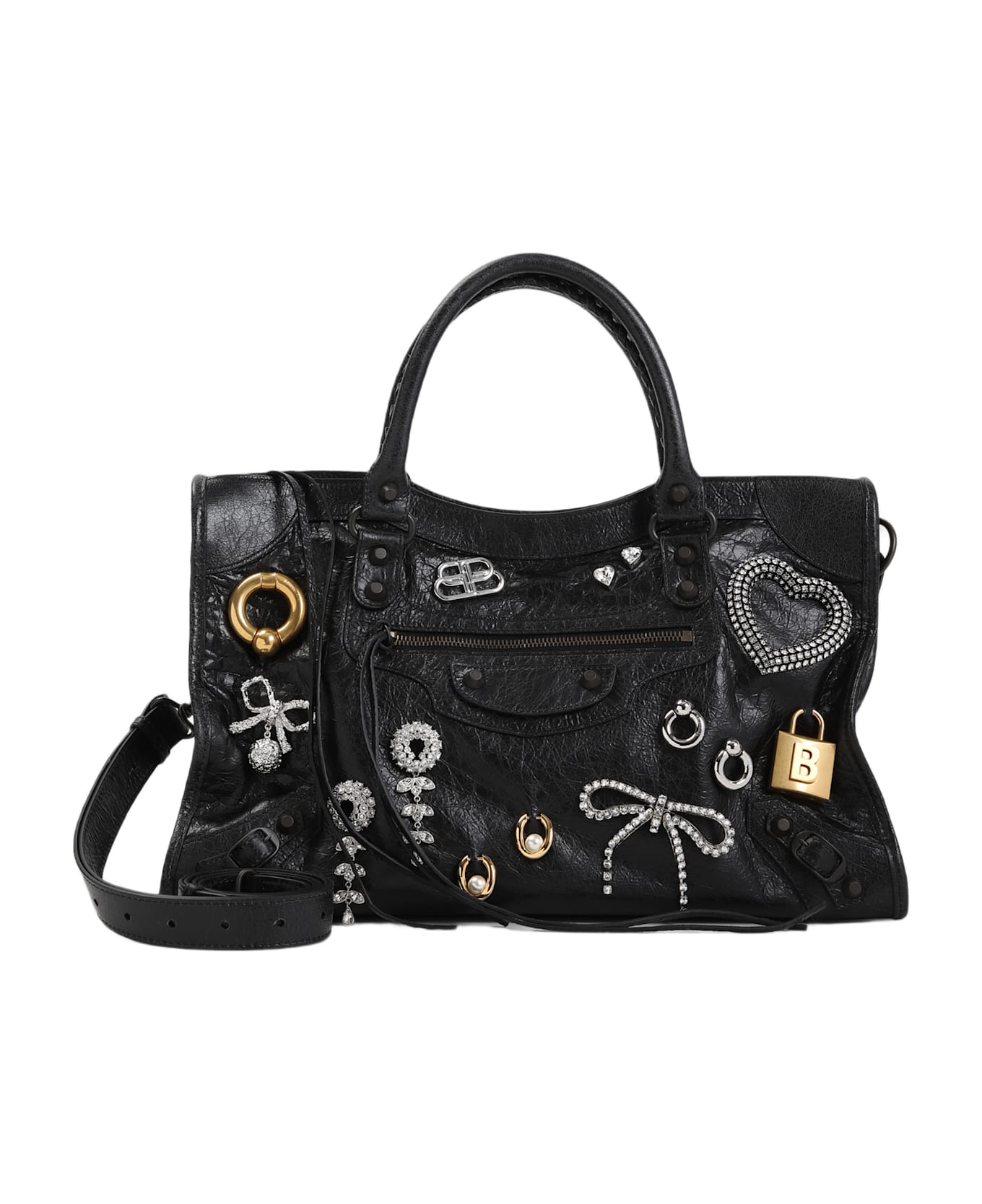 Balenciaga Le City M Bag - Black Multicolor