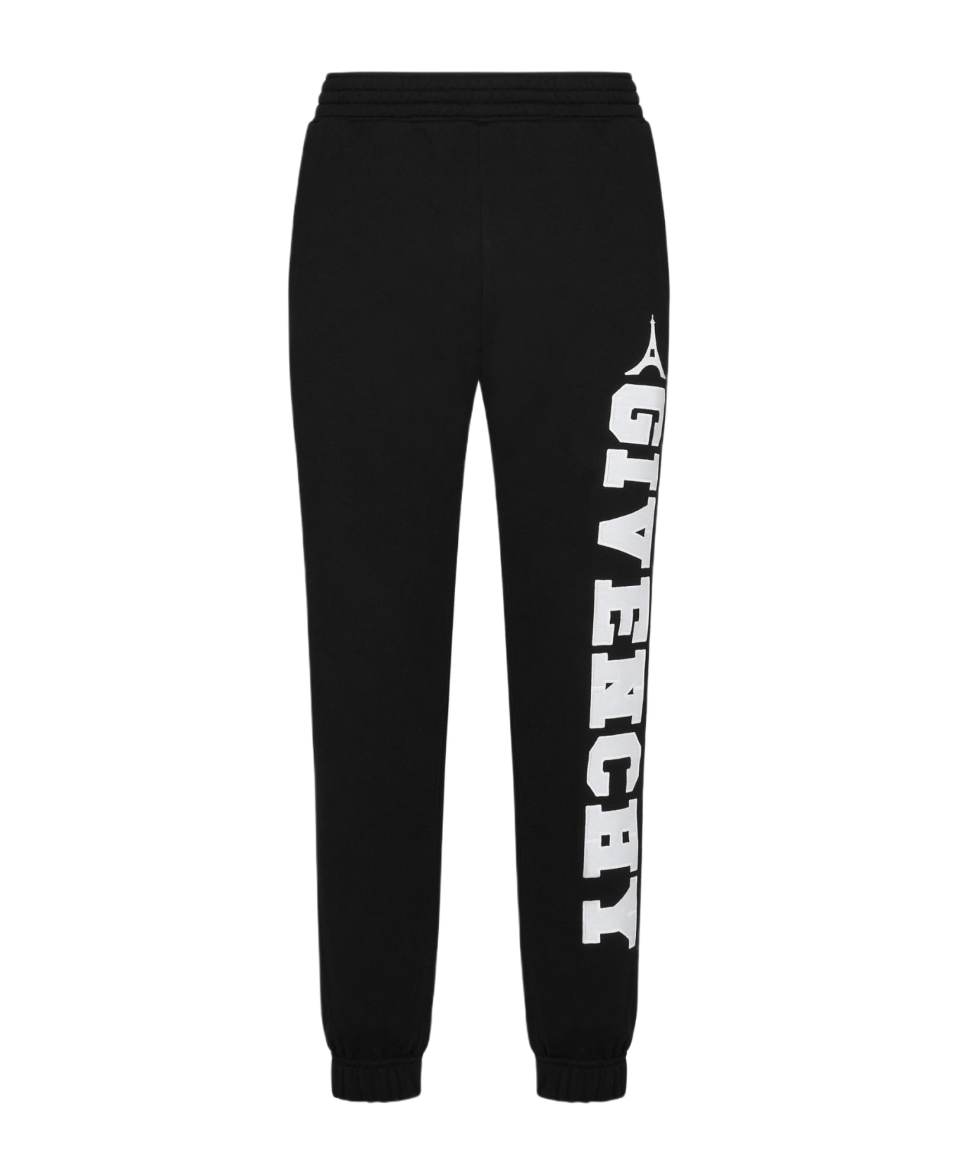 Givenchy Logo Cotton Jogger Pants - BLACK