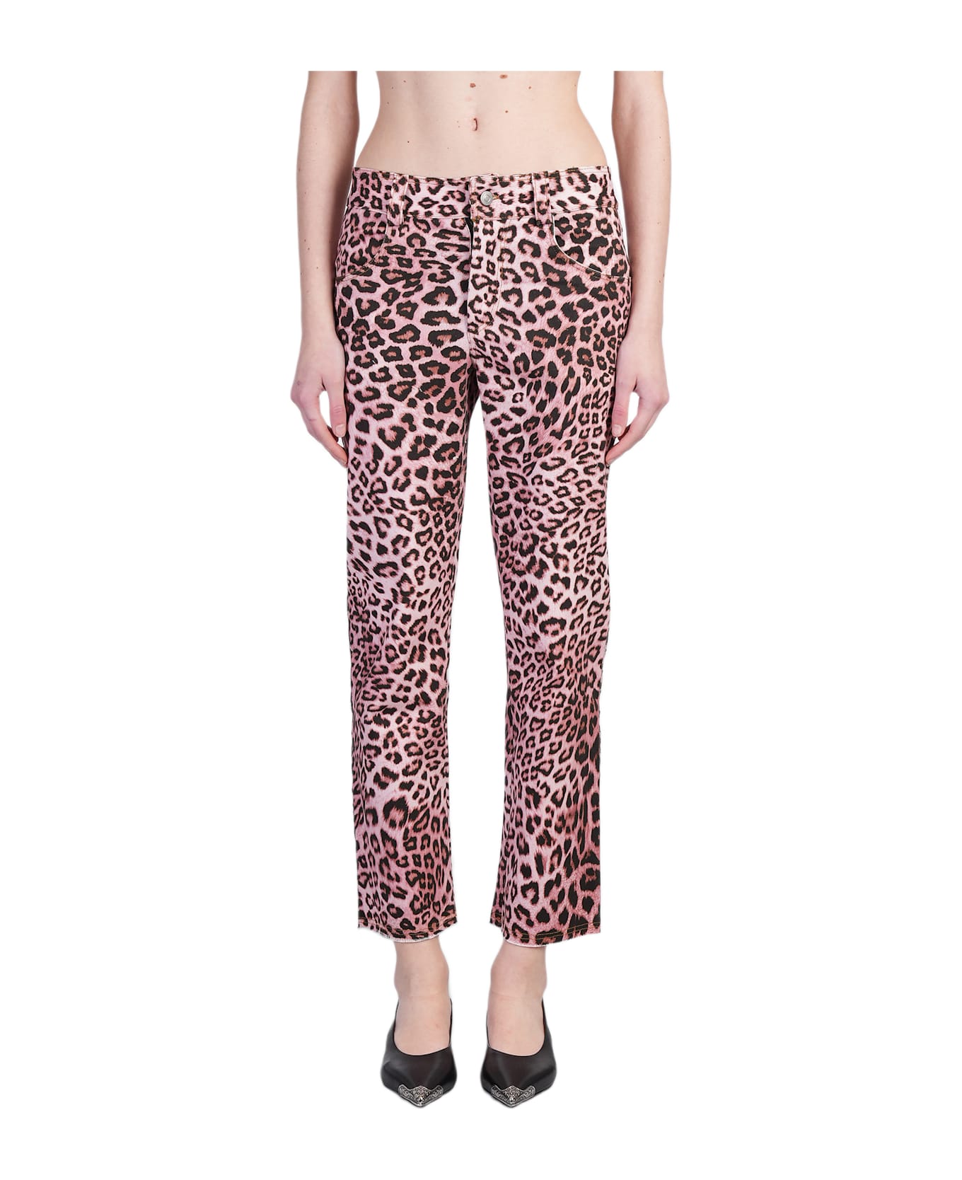 A Paper Kid Pants In Rose-pink Cotton - Pepe Rosa