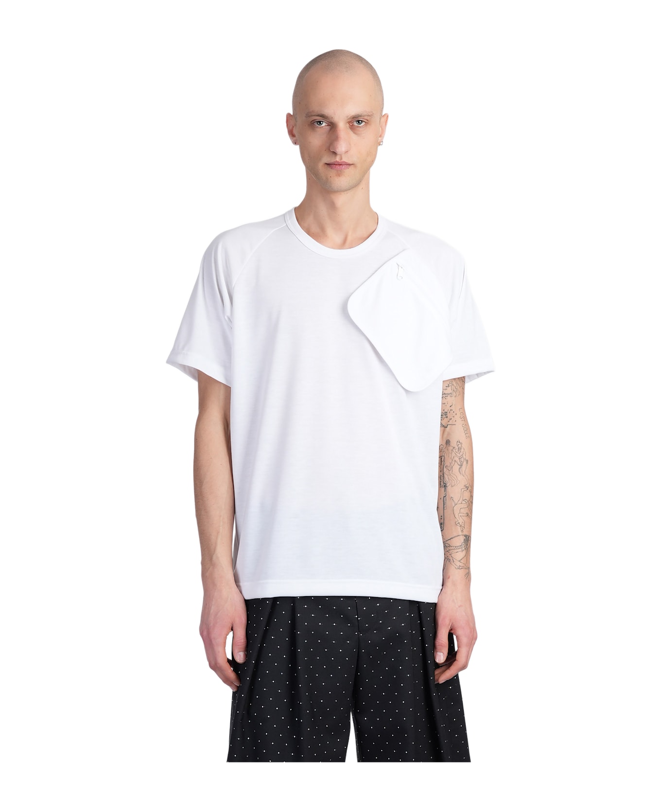 Comme Des Garçons Homme Plus T-shirt In White Polyester - white
