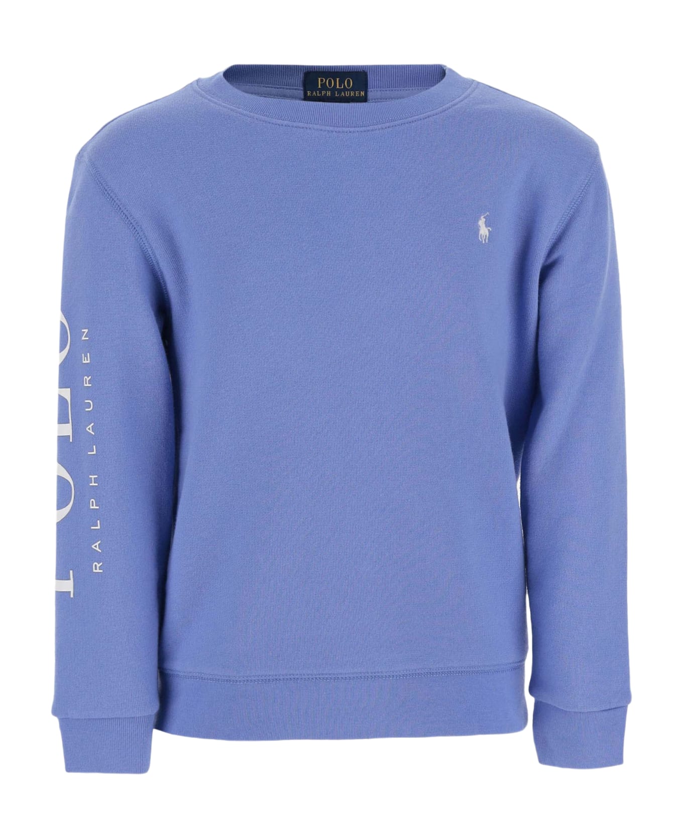 Polo Ralph Lauren Cotton Blend Sweatshirt With Logo - Clear Blue