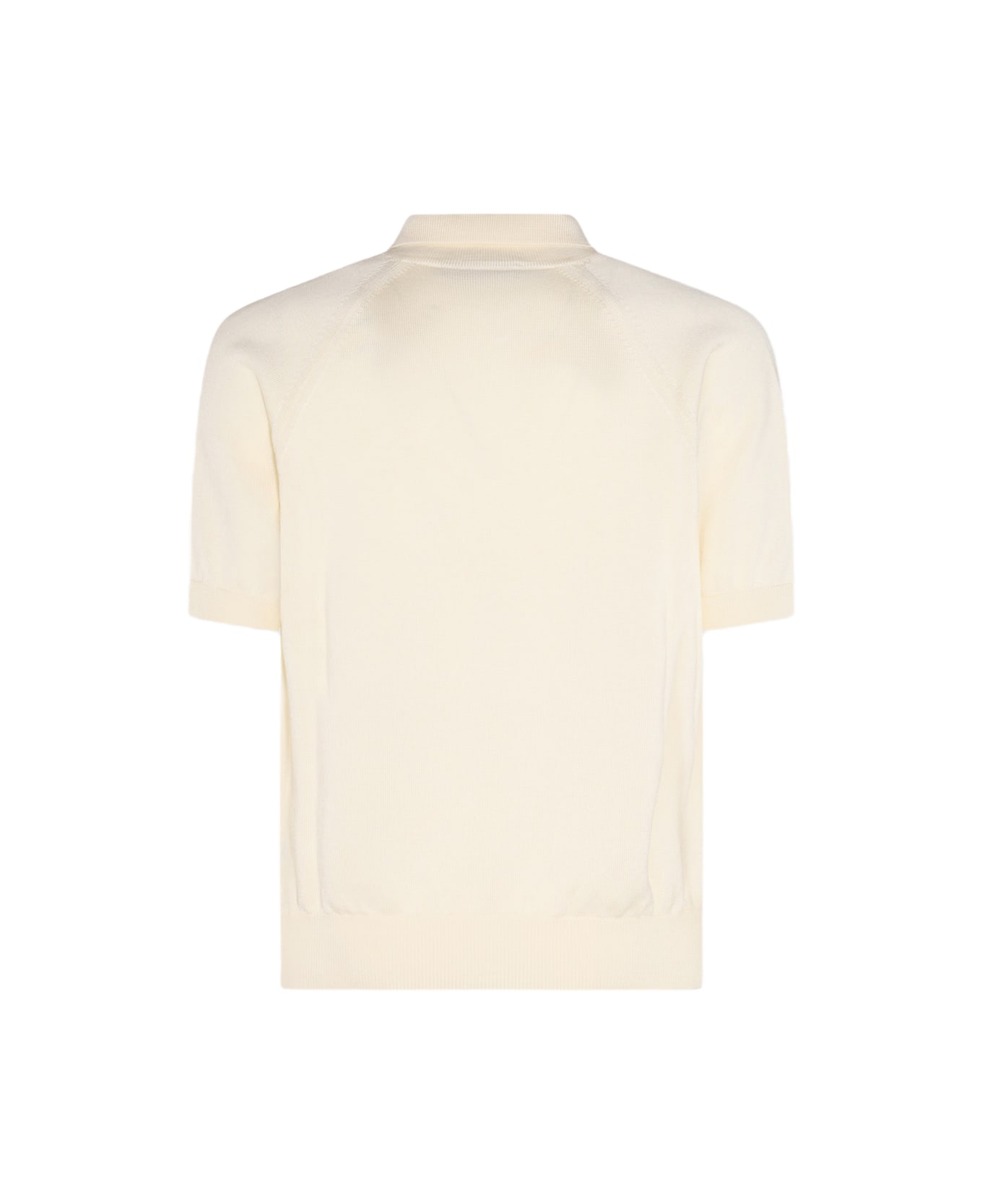 Lardini White Cotton Polo Shirt - White