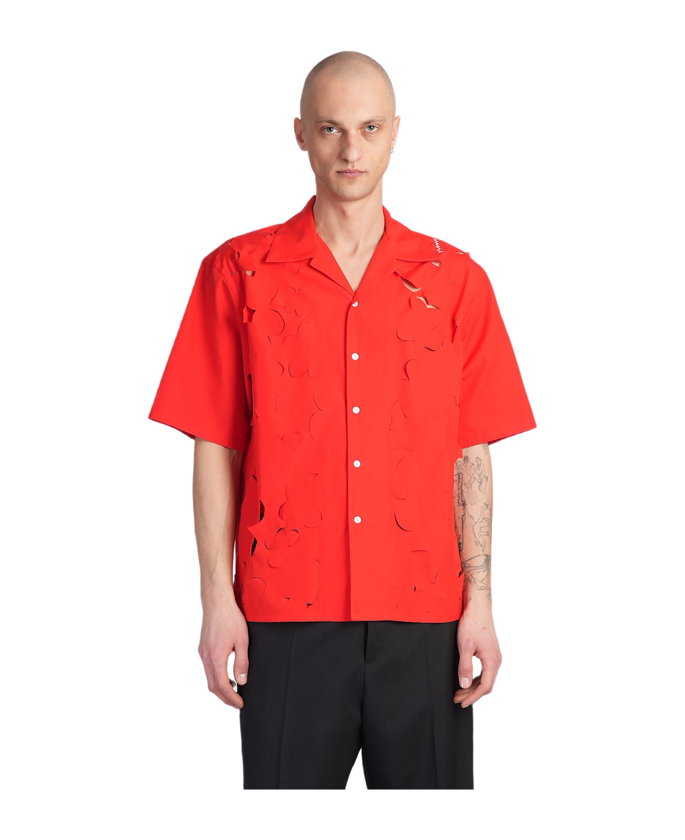 Marni Shirt In Red Cotton - red