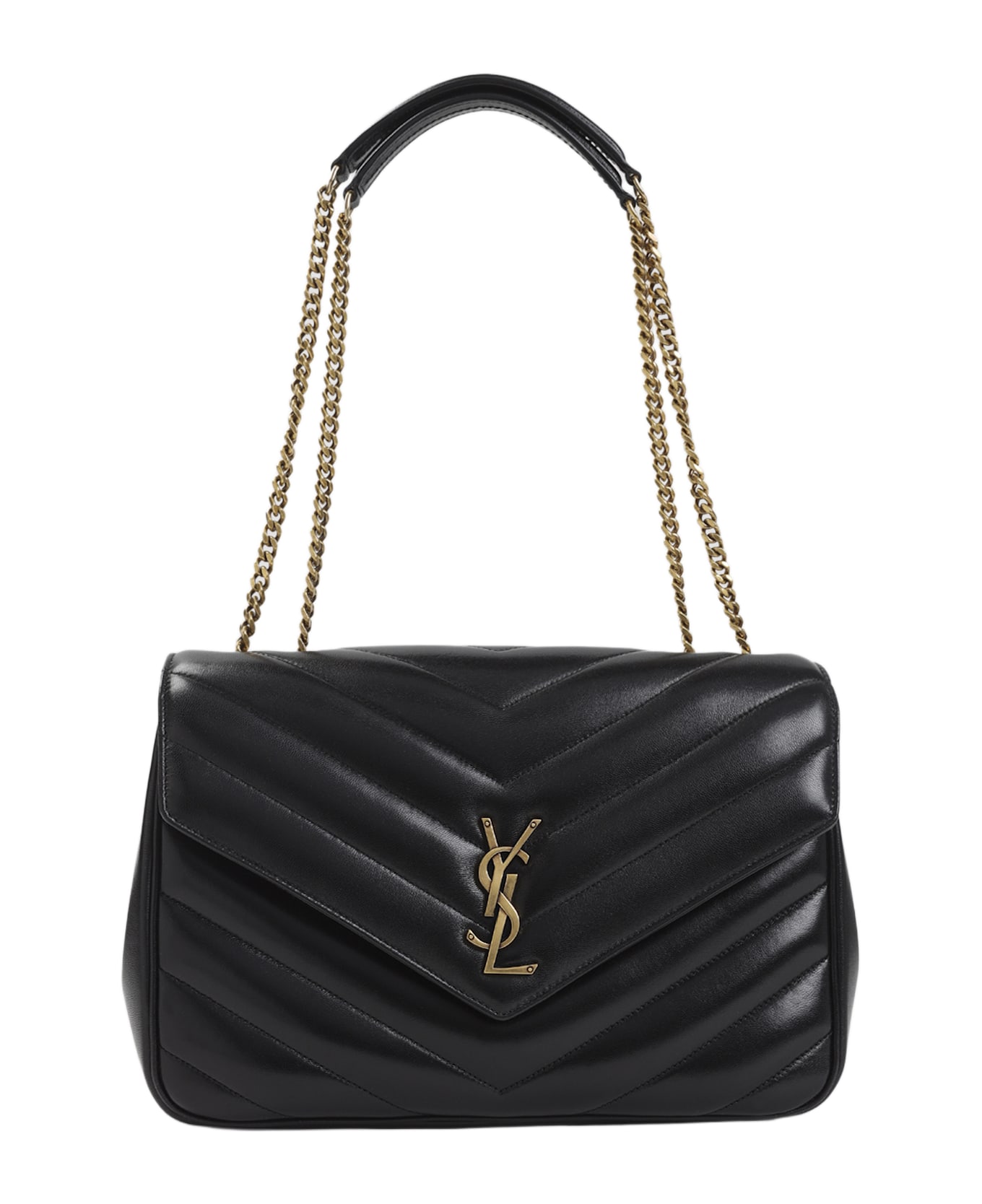 Saint Laurent Loulou L Shoulder Bag - Nero