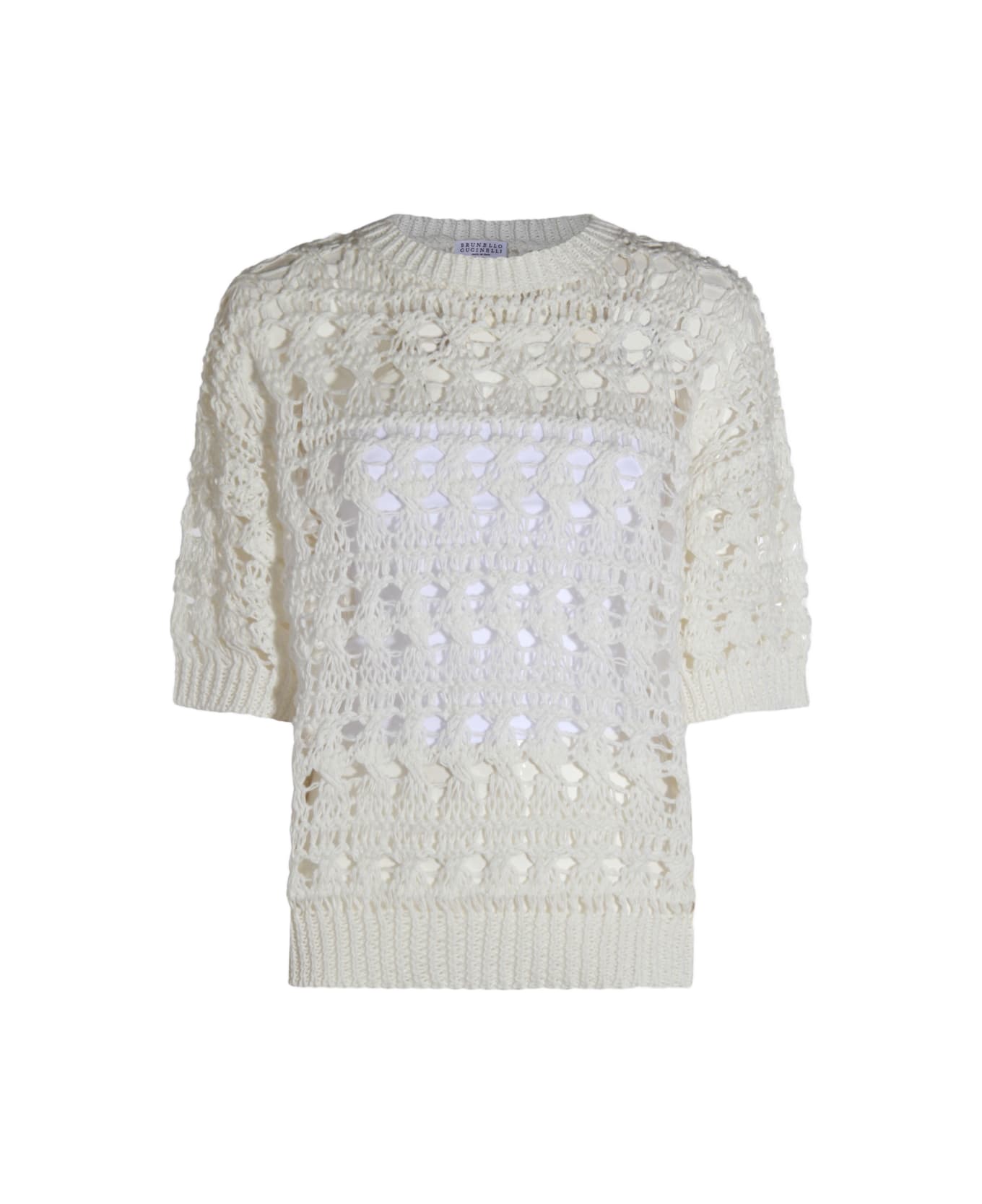 Brunello Cucinelli White Knitwear