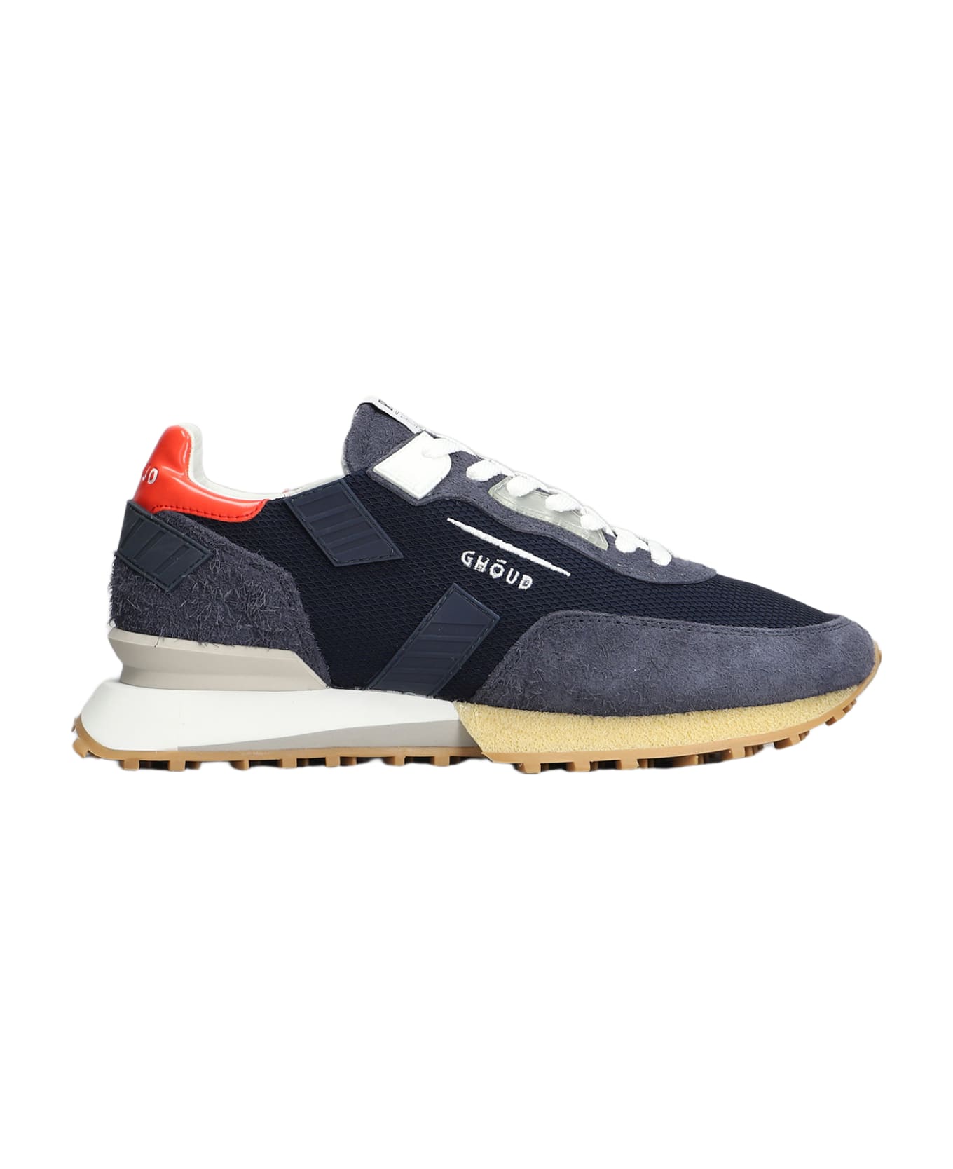 GHOUD Rush Groove Sneakers In Blue Suede And Fabric - blue スニーカー