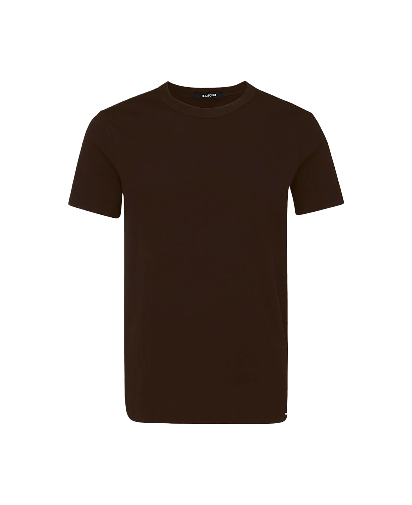 Tom Ford Ebony Cotton Blend T-shirt - Ebony