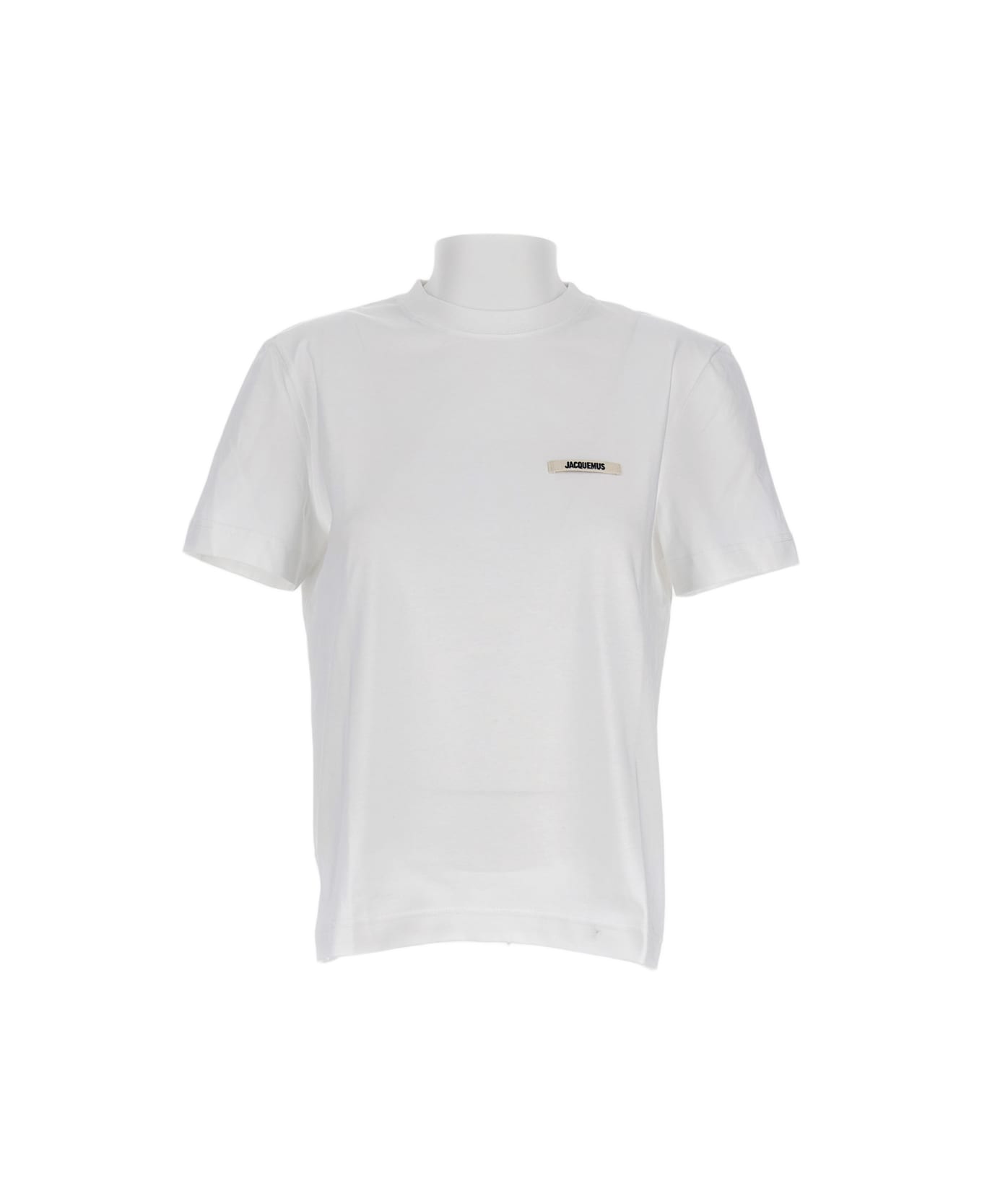 Jacquemus Le Tshirt Gros Grain Mc - White