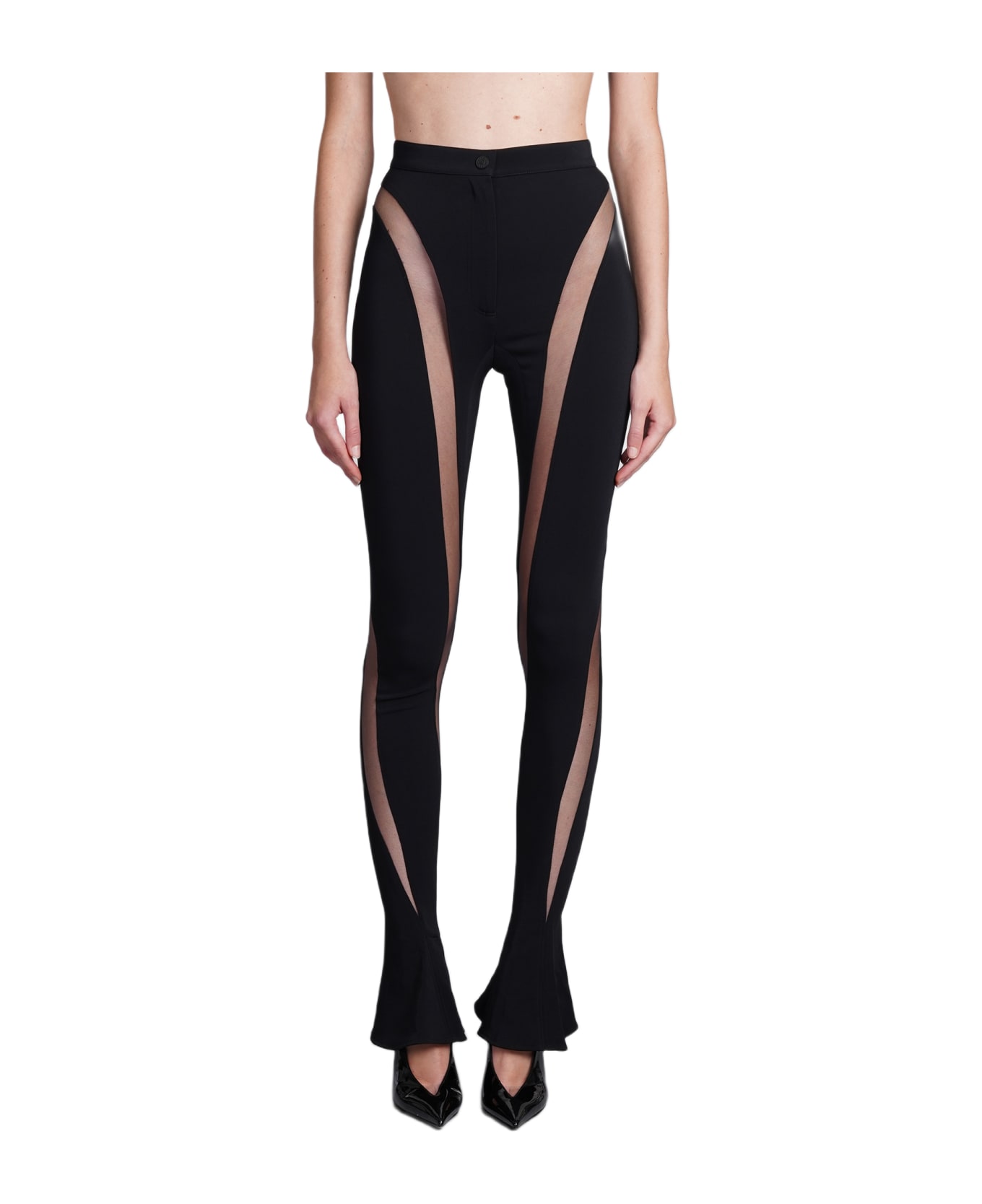 Mugler Illusion Pants - black