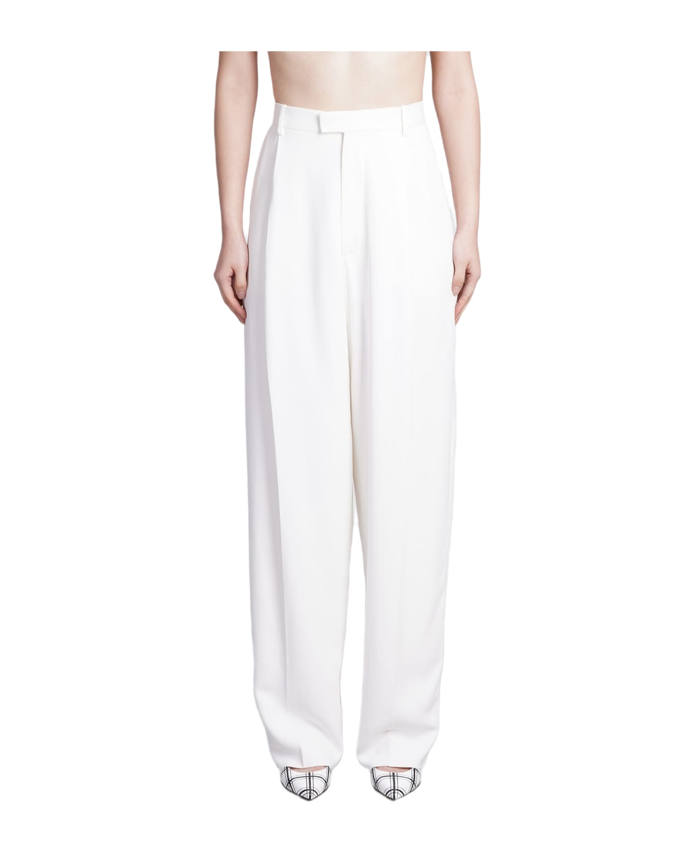 Marni Pants In White Viscose - white