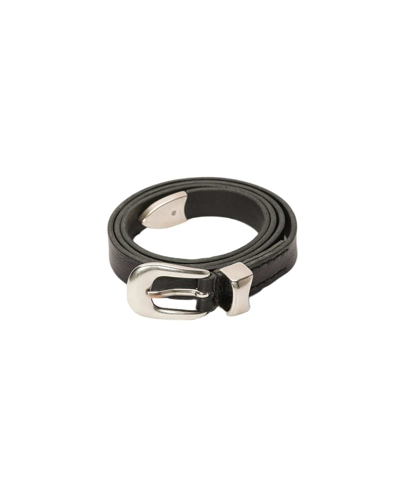 Our Legacy 2 Cm Belt Black leather belt - 2 cm belt - Nero name:456