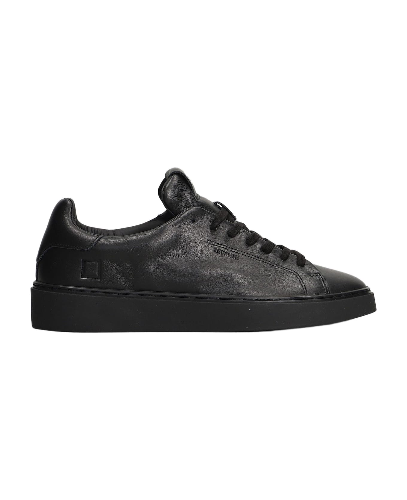 D.A.T.E. Levante Mono Sneakers In Black Leather - Black