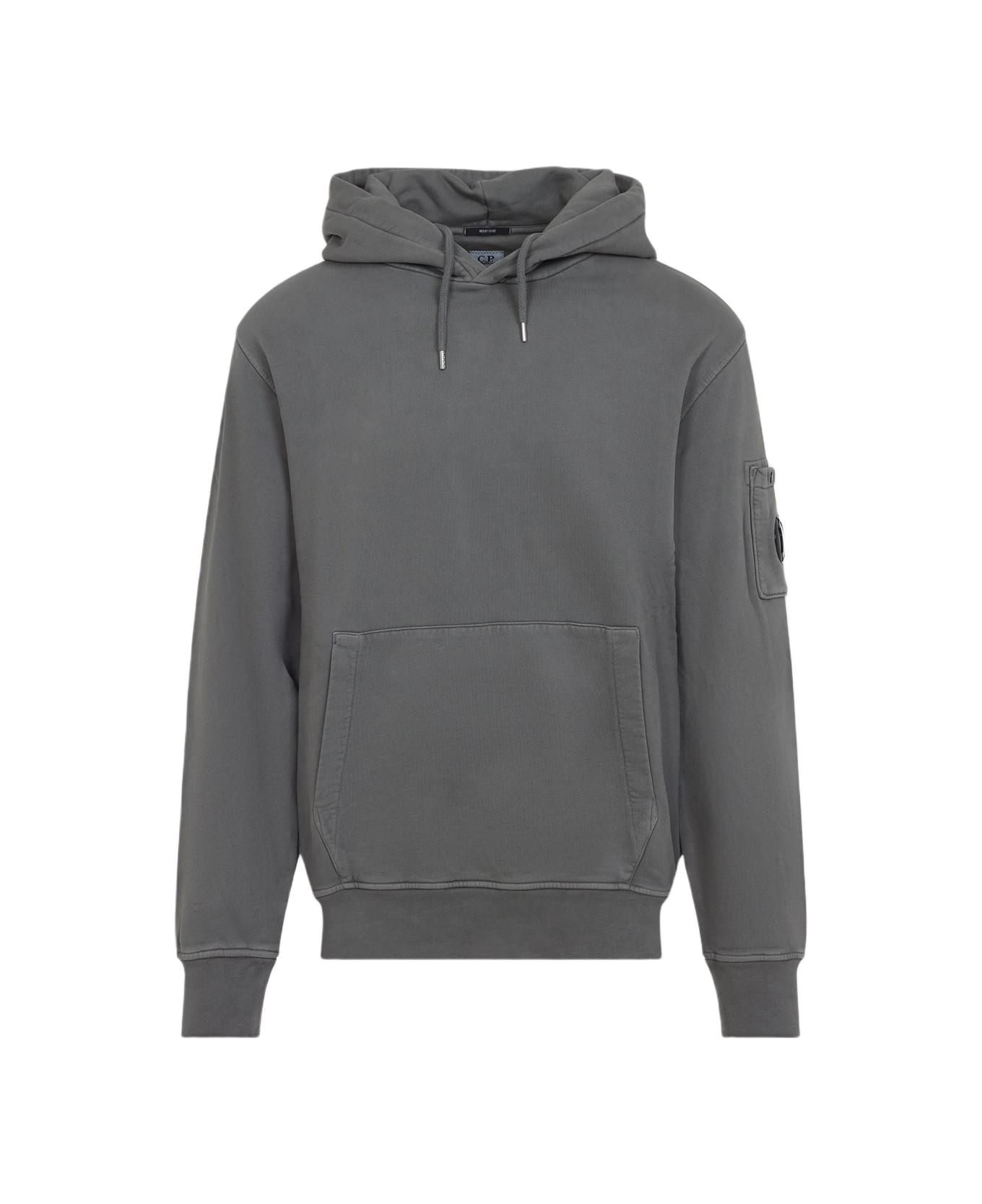 C.P. Company Cotton Hoodie - Gunmetal