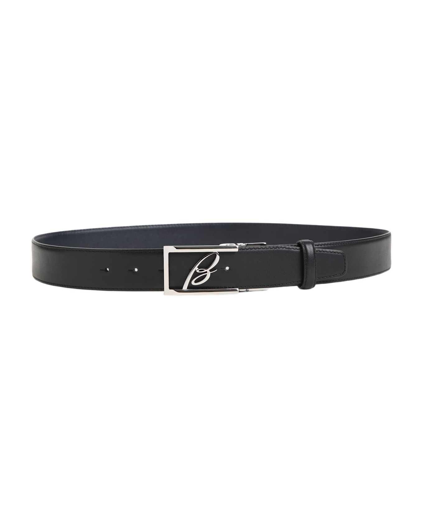 Brioni Belt - Black Midnight Blue