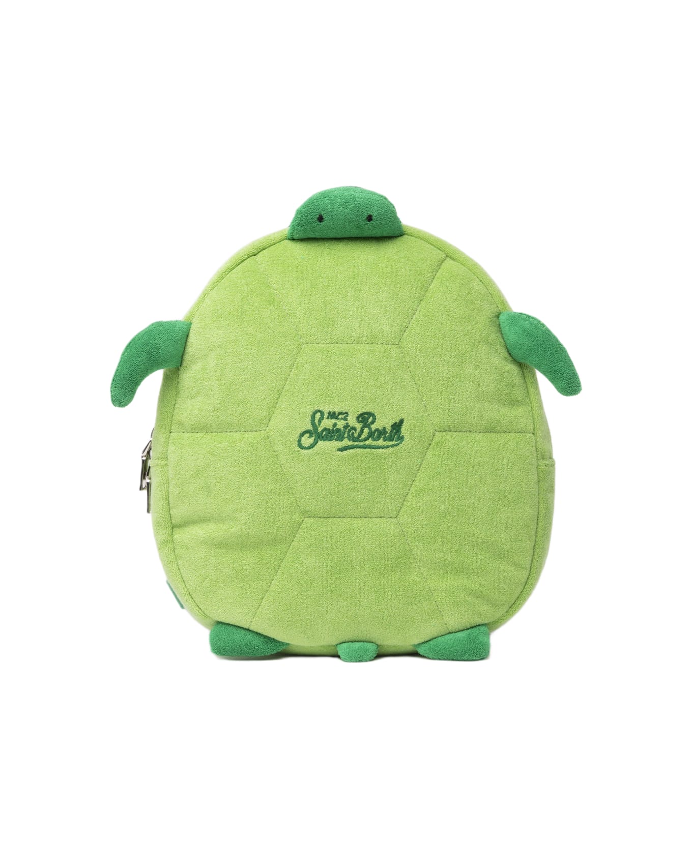 MC2 Saint Barth Terry Backpack With Turtle Shape - GREEN