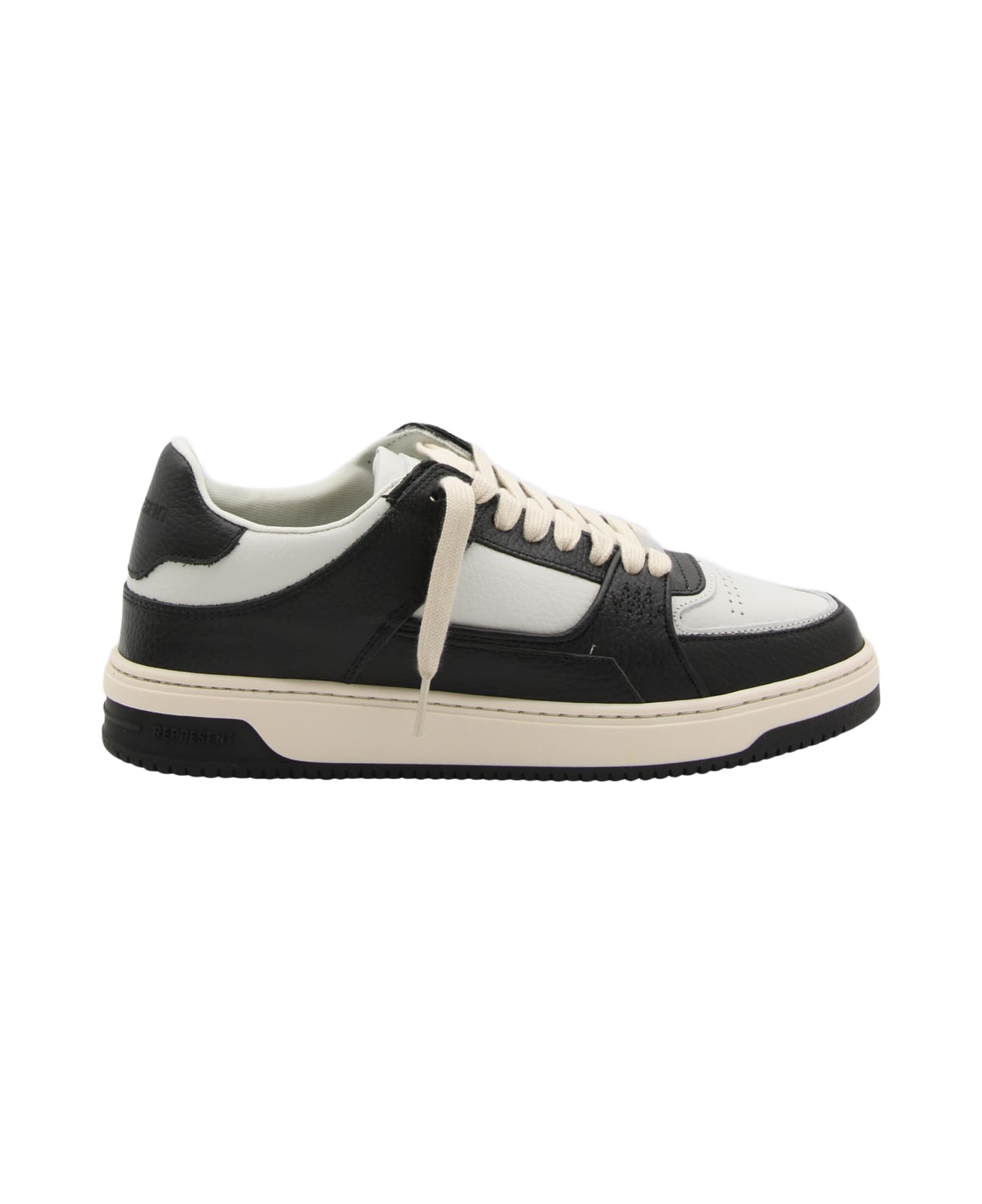 REPRESENT White And Black Leather Apex Sneakers - White スニーカー